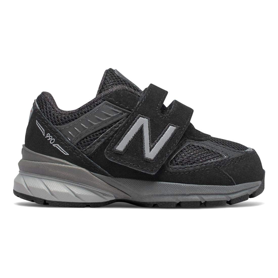 New Balance 990 V5 Hook and Loop Sneakers for Baby Girls - Lightweight Comfortable Walking Shoes for Toddlers - Perfect for Playtime, Daycare & Outdoor Activities