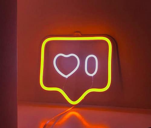12.6x11.6 Inch Vibrant LED Neon Sign - Heart Zero Beer Wall Decor Light for Bars, Game Rooms & Home Decoration | Super Bright Custom Neon Lamp HZ57