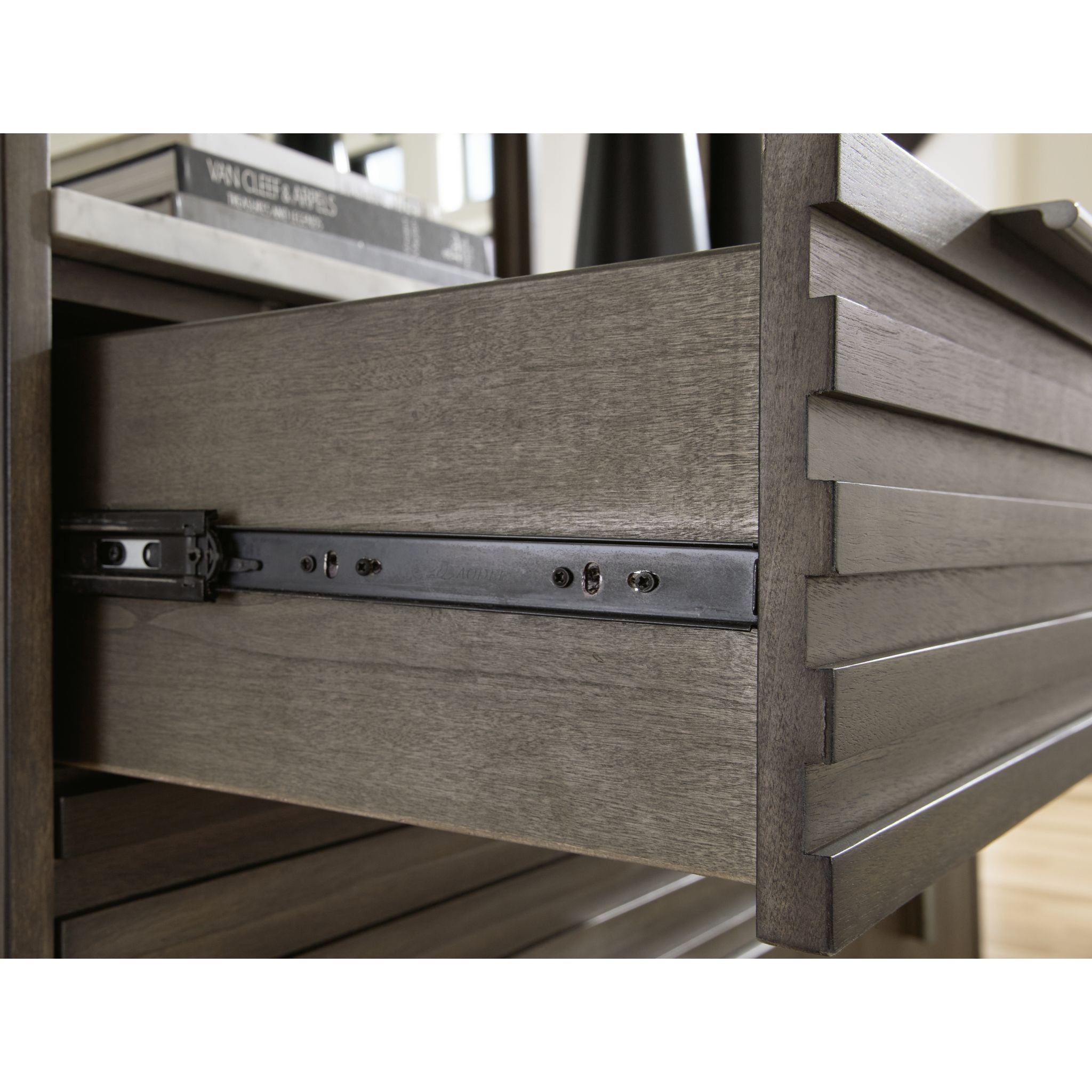 Arkenton Nightstand with Storage - Grayish Brown & White Finish - Perfect for Bedroom, Living Room, or Office