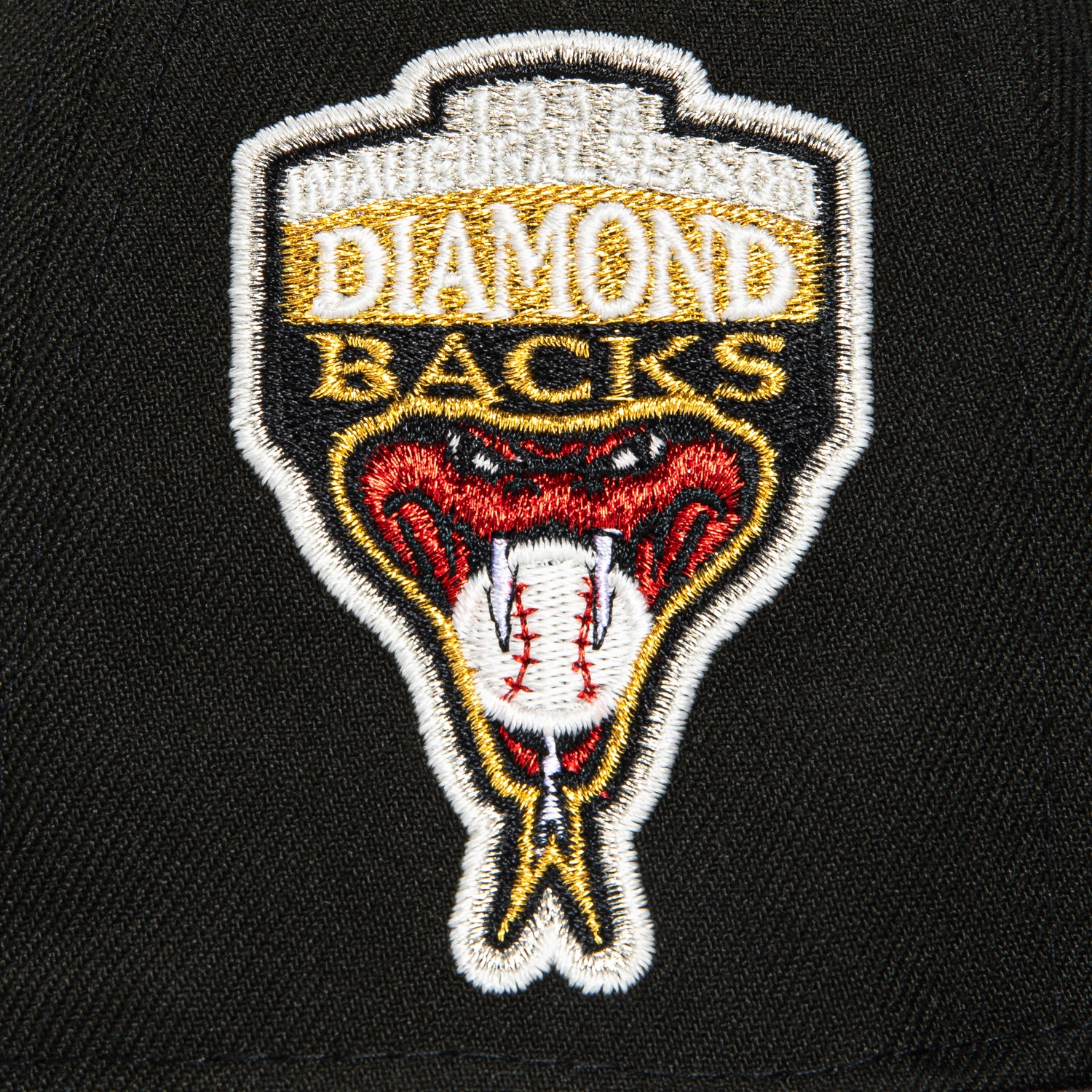 New Era 59Fifty Arizona Diamondbacks Inaugural Patch Snapback Hat - Black & Graphite Color | Official MLB Baseball Cap for Men & Women | Perfect for Games, Fan Gear & Streetwear Fashion