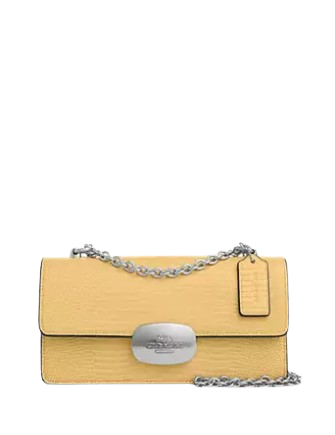 Coach Eliza Flap Crossbody Bag for Women - Stylish Leather Shoulder Purse with Adjustable Strap, Perfect for Work, Travel & Everyday Use