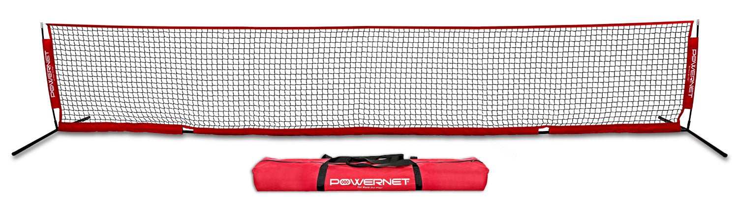 PowerNet Soccer Tennis Net - Portable & Adjustable Training Net for Soccer, Tennis & Volleyball - Perfect for Backyard, Park & Beach Practice