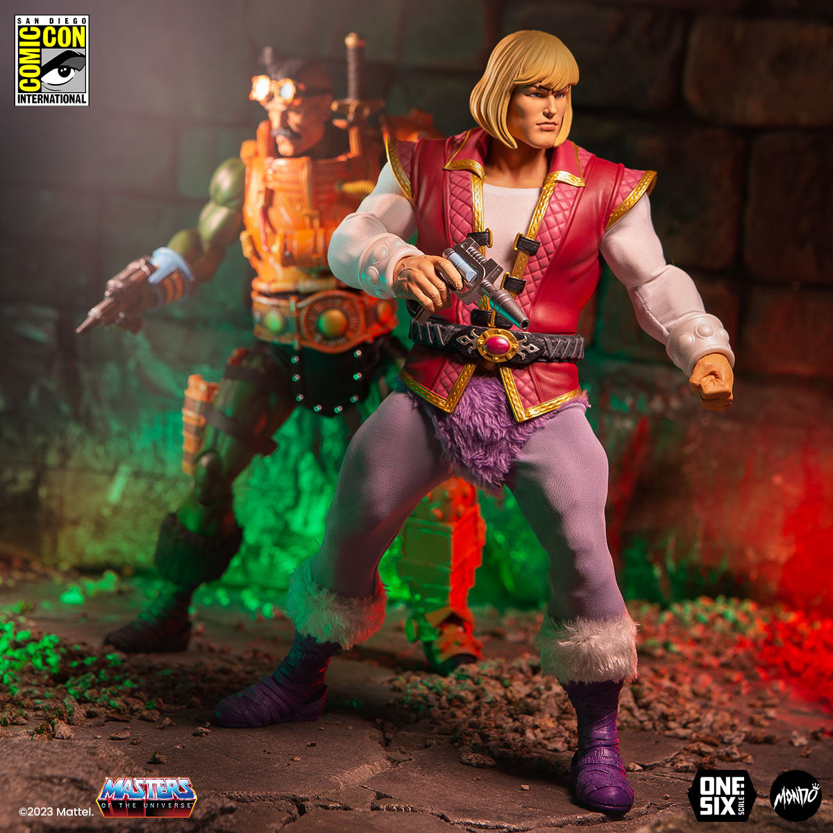 Masters of the Universe Prince Adam 1/6 Scale Action Figure SDCC Exclusive Collectible - Perfect for Display, Gifts, and Comic-Con Fans