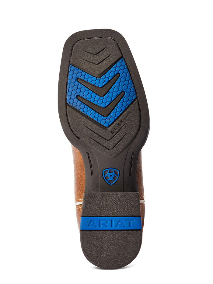 Ariat Kids Lonestar Western Boots for Boys & Girls - Ridge Tan - Durable & Comfortable Western Boots for Riding, Rodeo & Outdoor Activities