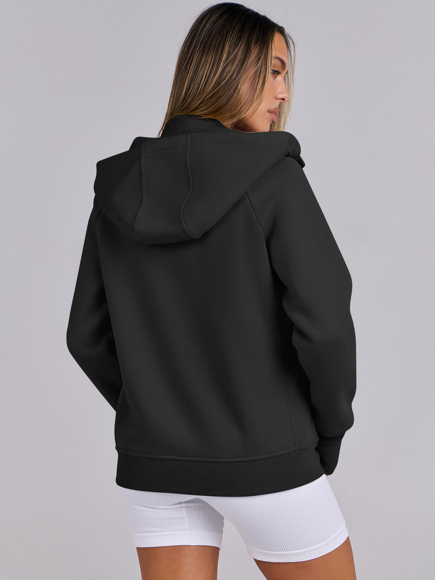 ANRABESS Women's Fleece Zip Up Hoodie with Pockets - Long Sleeve Casual Sweatshirt for Fall Fashion | Y2K Preppy Outfits | Perfect for College, Streetwear & Cozy Loungewear