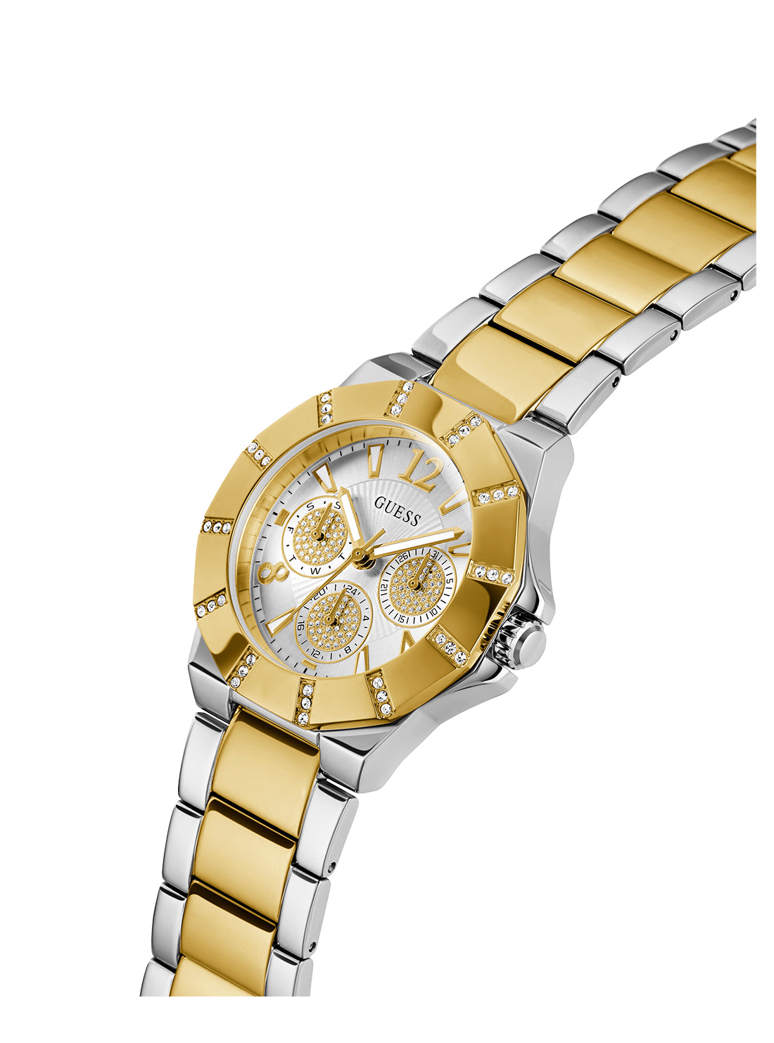 Luxury Gold and Silver Sunray Glitz Watch for Women - Elegant Dress Watch for Parties, Weddings & Special Occasions