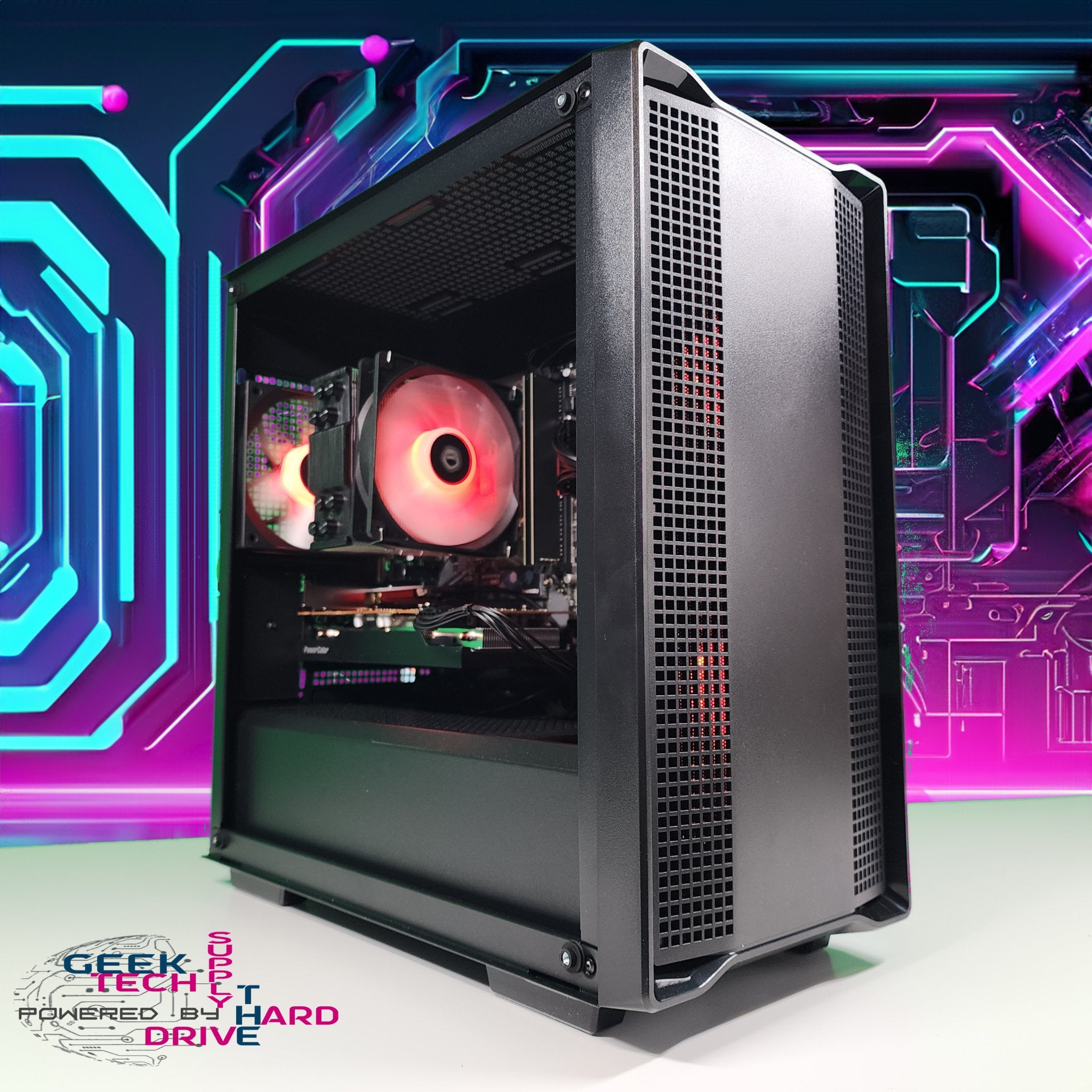 GTech Gaming PC - AMD Ryzen 3, 2TB SSD, NVIDIA GTX 1650, 64GB RAM, Black CC360 A520 Motherboard - Perfect for Esports, Streaming & High-Performance Gaming