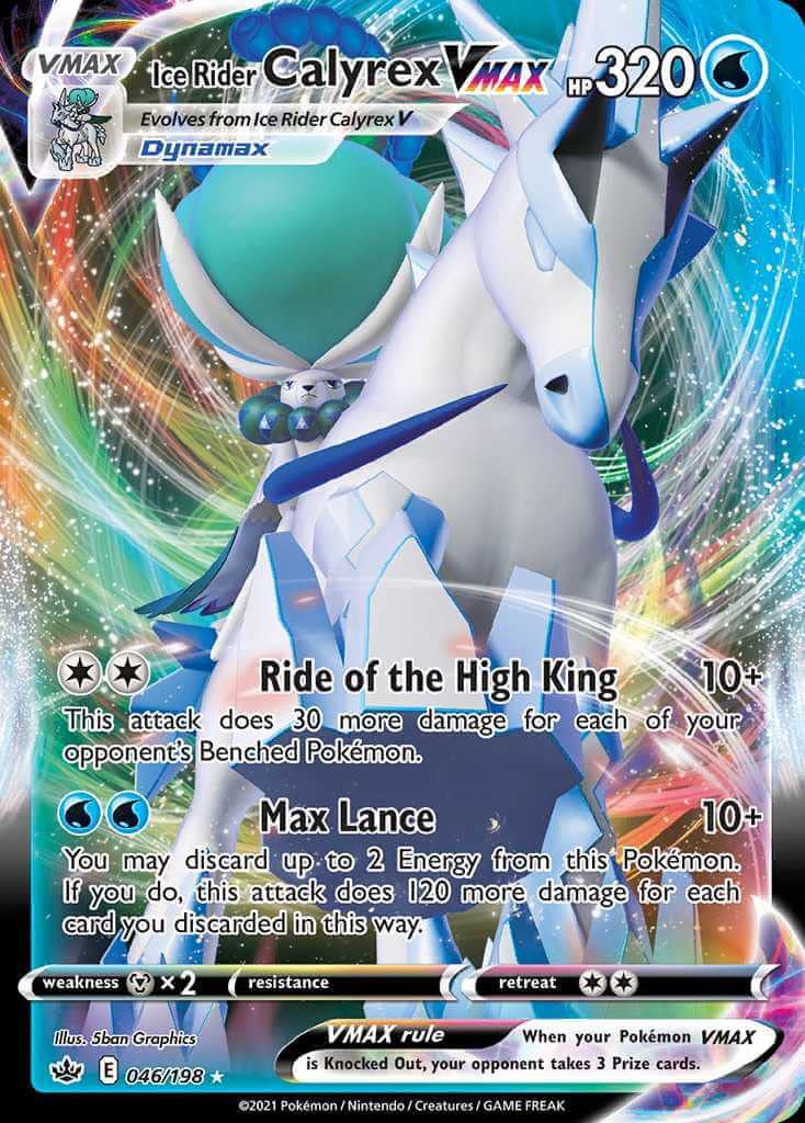 Pokemon Ice Rider Calyrex VMAX League Battle Deck – Premium Trading Card Game Deck for Collectors & Competitive Play | Perfect for Tournaments, Battles & Gifts