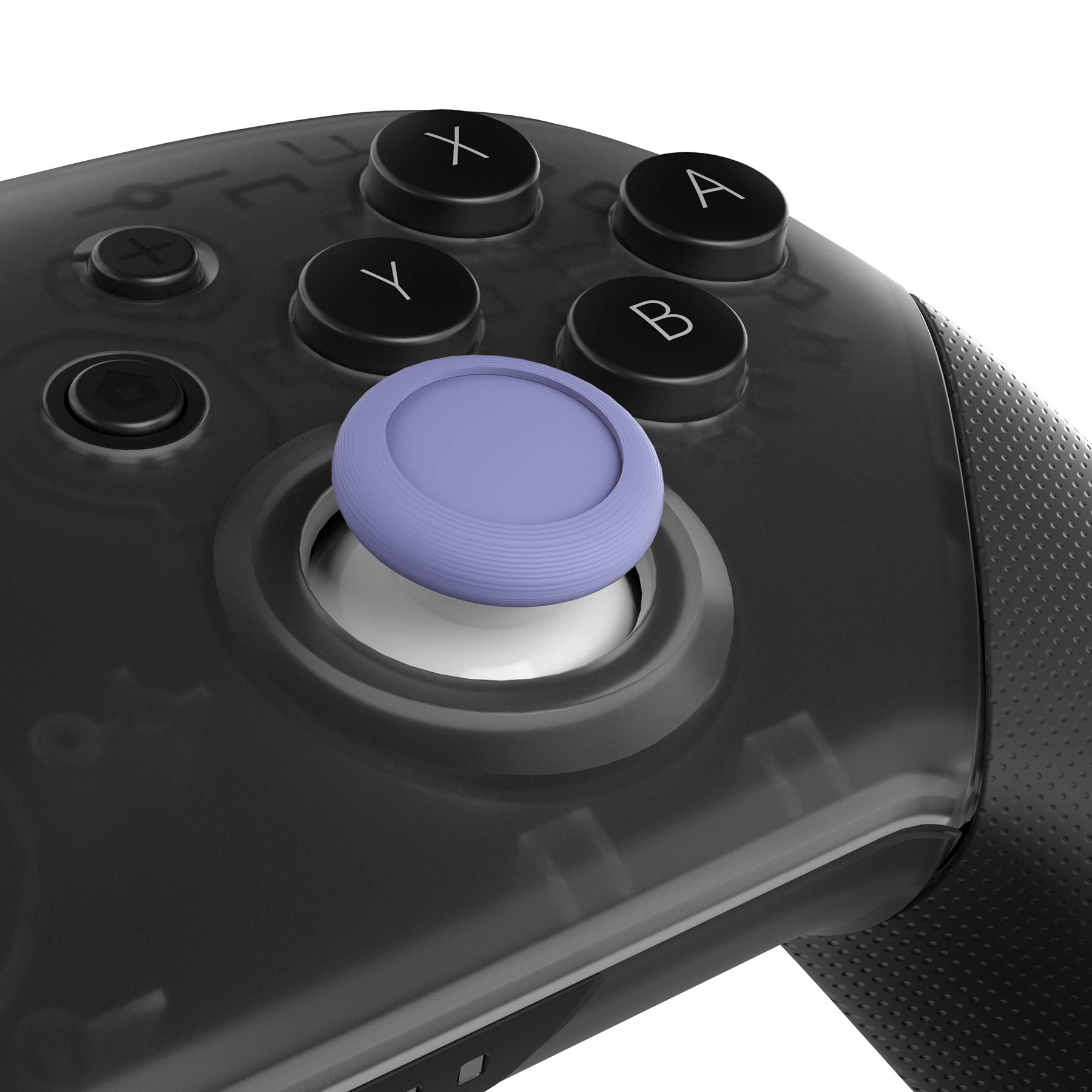 eXtremeRate Light Violet & White Dual-Color 3D Replacement Joystick Thumbsticks for Nintendo Switch Pro Controller - Analog Thumb Sticks with Cross Screwdriver - Perfect for Gaming, Customization & Controller Repair