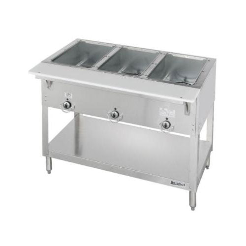 Duke E303 Aerohot Electric 3-Well Steam Table Food Warmer, 120V Commercial Hot Food Holding Unit - Perfect for Buffets, Catering & Restaurant Service