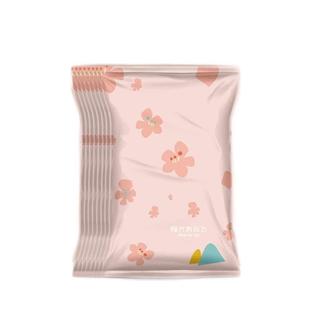 Vacuum Storage Bags for Clothes - 8-Pack Jumbo Space Saver Bags (Oversized, Pink) | Hand Pump & Electric Pump Compatible | Perfect for Seasonal Clothing Storage, Travel & Space Saving