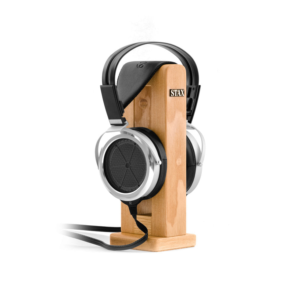 STAX HPS 2 Natural Wood Headphone Stand for STAX Headphones - Premium Display & Storage Solution for Audiophiles & Home Office
