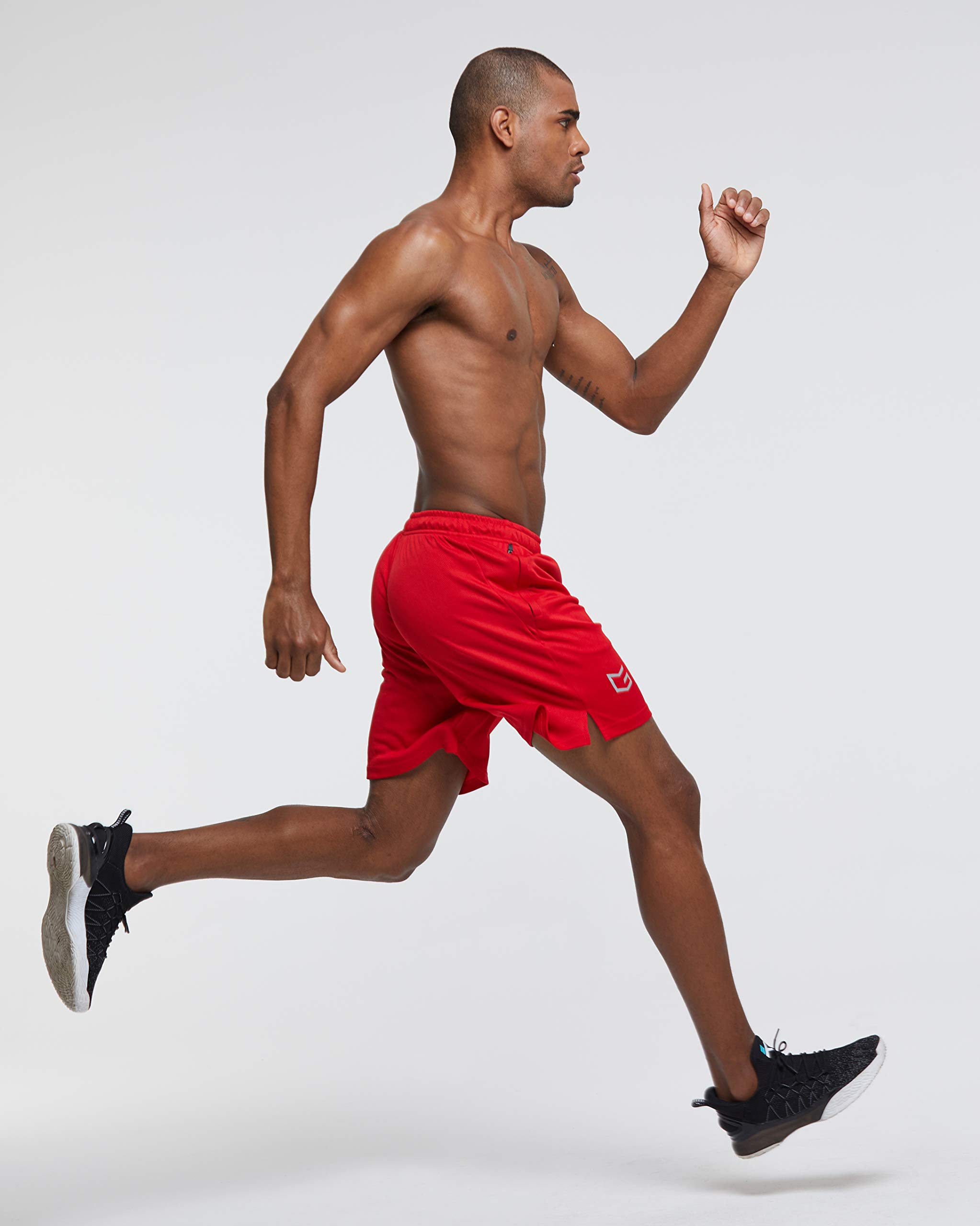 Men's Quick Dry Lightweight Running Shorts with Zip Pockets - Breathable Gym Workout Shorts for Jogging, Training & Active Lifestyle