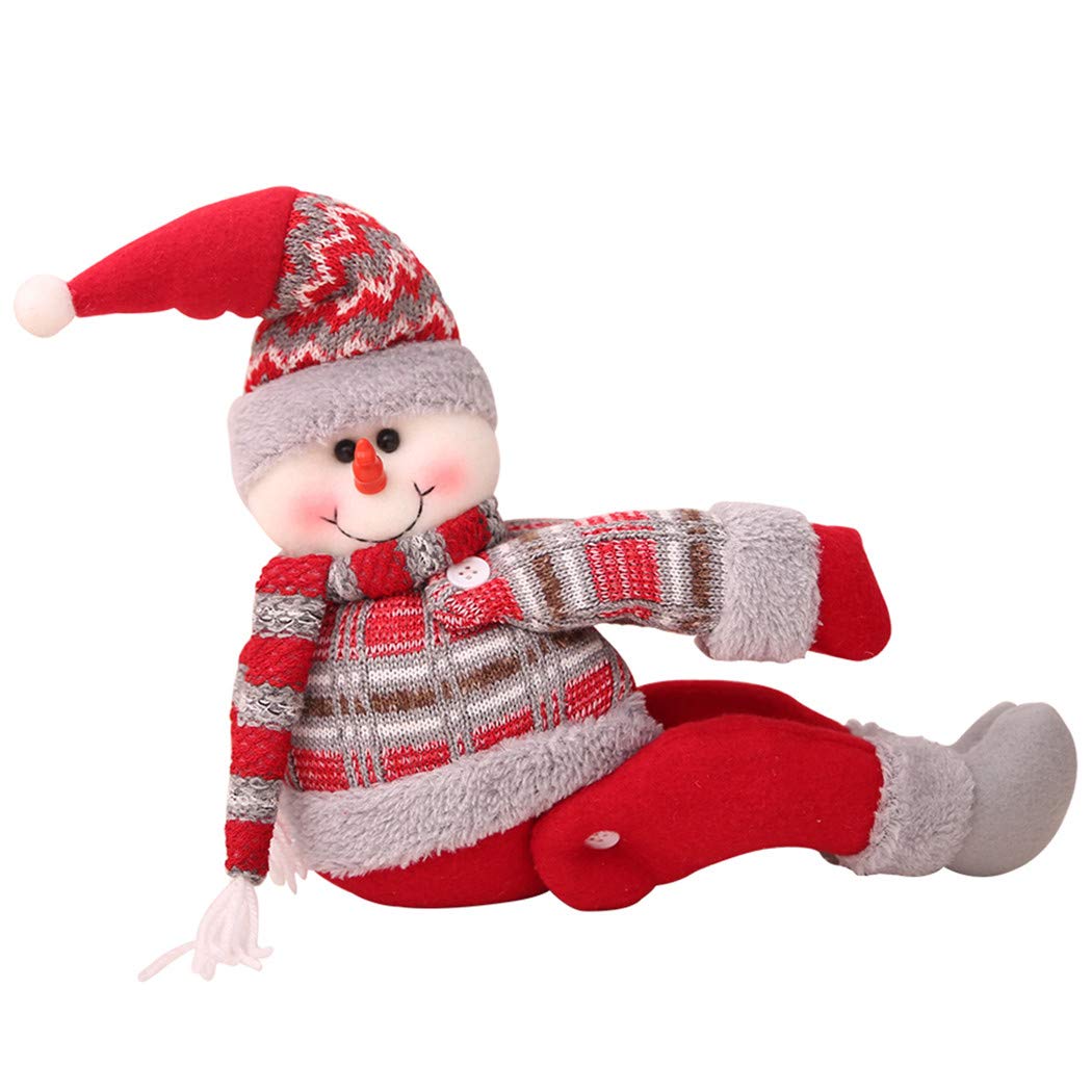 Christmas Curtain Tiebacks - Snowman Design Curtain Holdbacks for Windows, Holiday Decor, Xmas Home Decoration - Perfect for Living Room, Bedroom, and Holiday Party Decorations