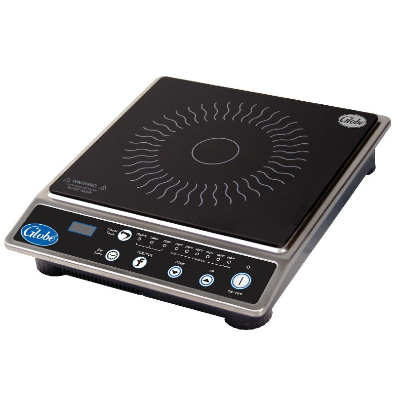 Globe IR1800 Countertop Induction Range - Portable Electric Stove for Home & Kitchen - Perfect for Small Spaces, Dorms, RVs & Outdoor Cooking