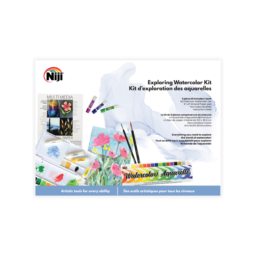 Premium Watercolor Painting Kit - NNC KIT for Artists & Beginners | Complete Set for Watercolor Techniques, Landscapes & Portraits | Perfect for Studio, Classroom & Outdoor Sketching