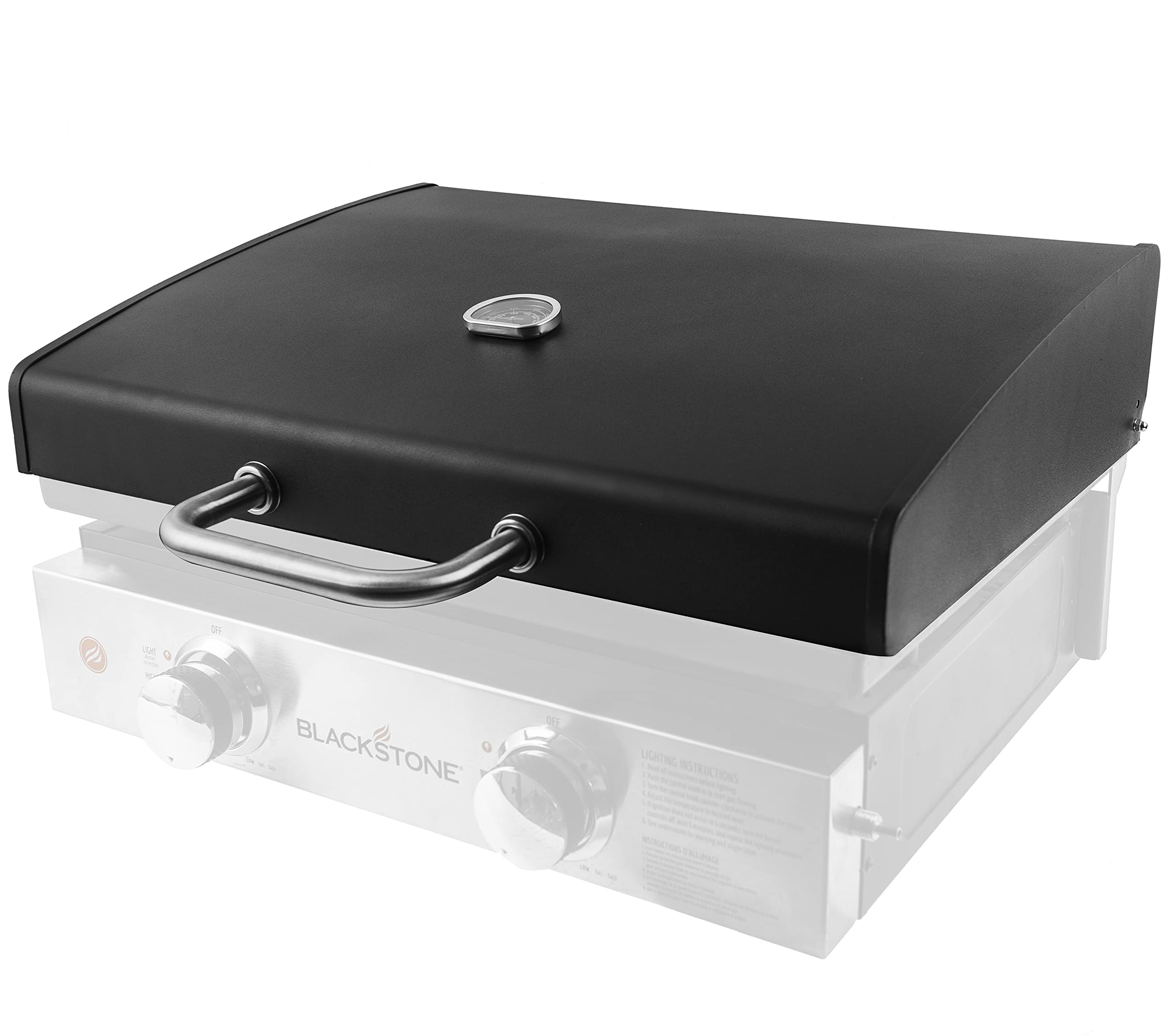 Blackstone 22 Inch Table Top Griddle Hard Cover Hood with Temperature Gauge - 5011 Griddle Hood for 22