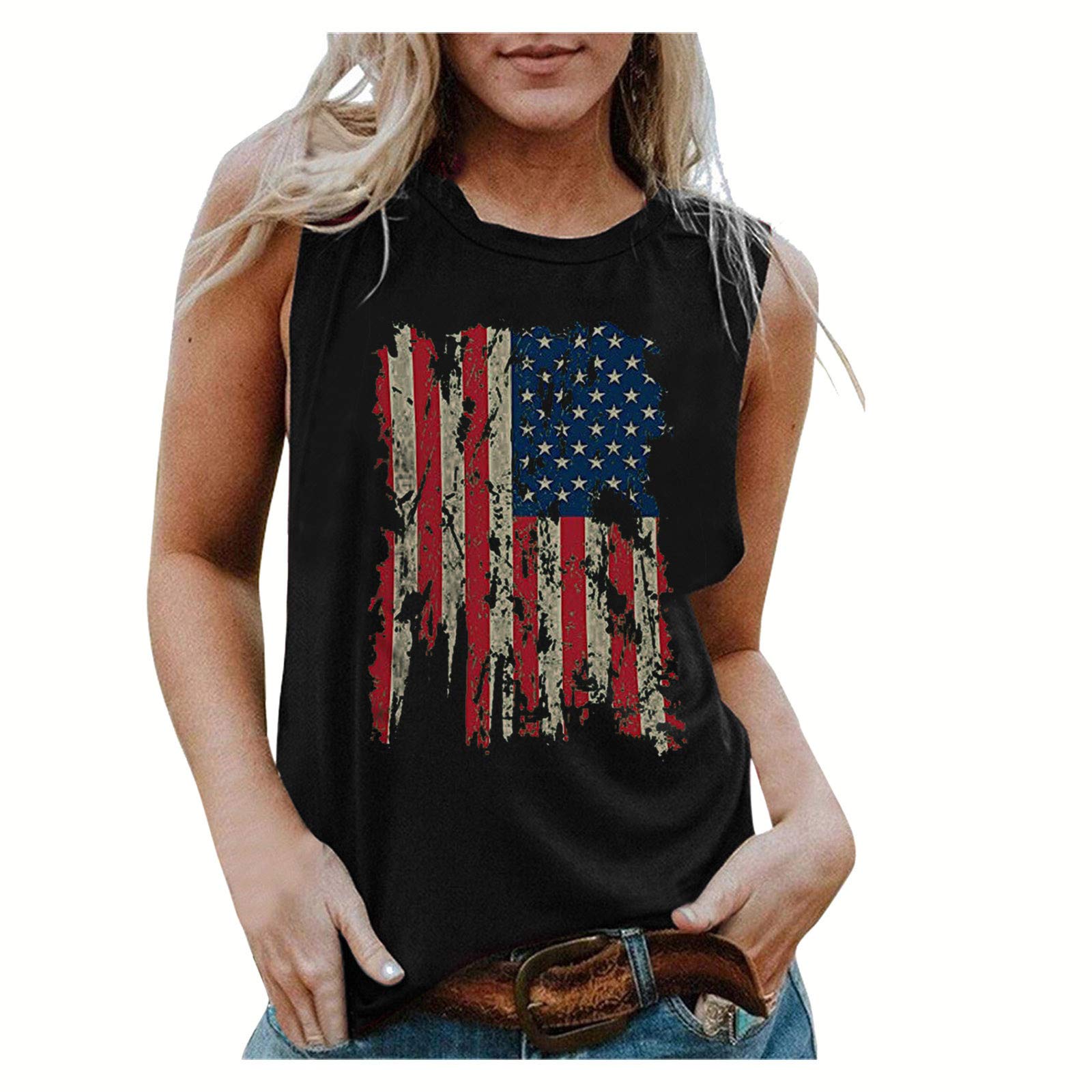 Women's Summer Tops 2023 - Sleeveless Halter Racerback Basic Tee Shirts & Cami Tank Tops - Lightweight Beach Blouses for Vacation, Pool Party & Casual Outfits