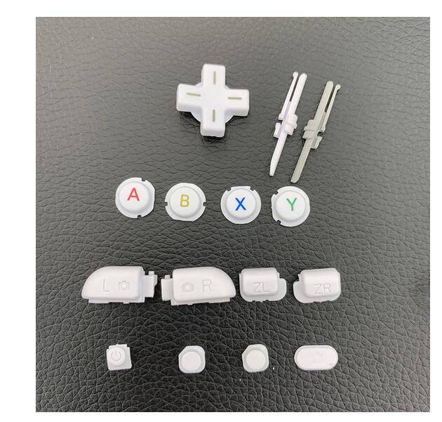 15-Piece Replacement Button Set for New 3DS XL/LL - Includes L/R/ZR/ZL, ABXY, Home, Start, Power, Select & D-Pad Buttons (White) | Perfect for DIY Repairs & Controller Customization