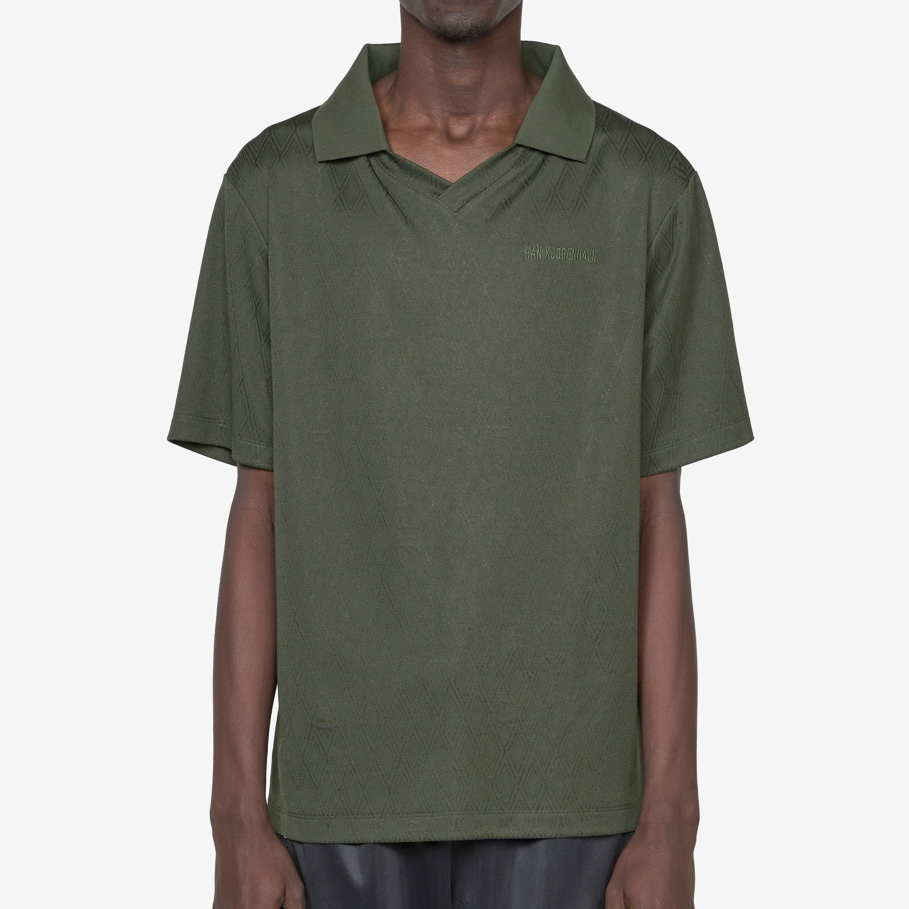 Men's Football Short Sleeve T-Shirt - Dark Green Athletic Jersey for Training & Casual Wear