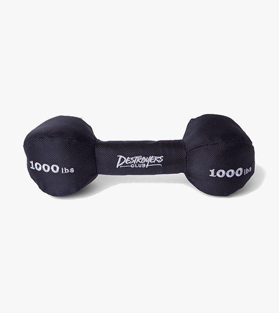 BarkShop Pupping Iron Dumbbell Dog Plush Toy - Durable Chew Toy for Puppies & Small Dogs - Perfect for Playtime, Training & Teething Relief