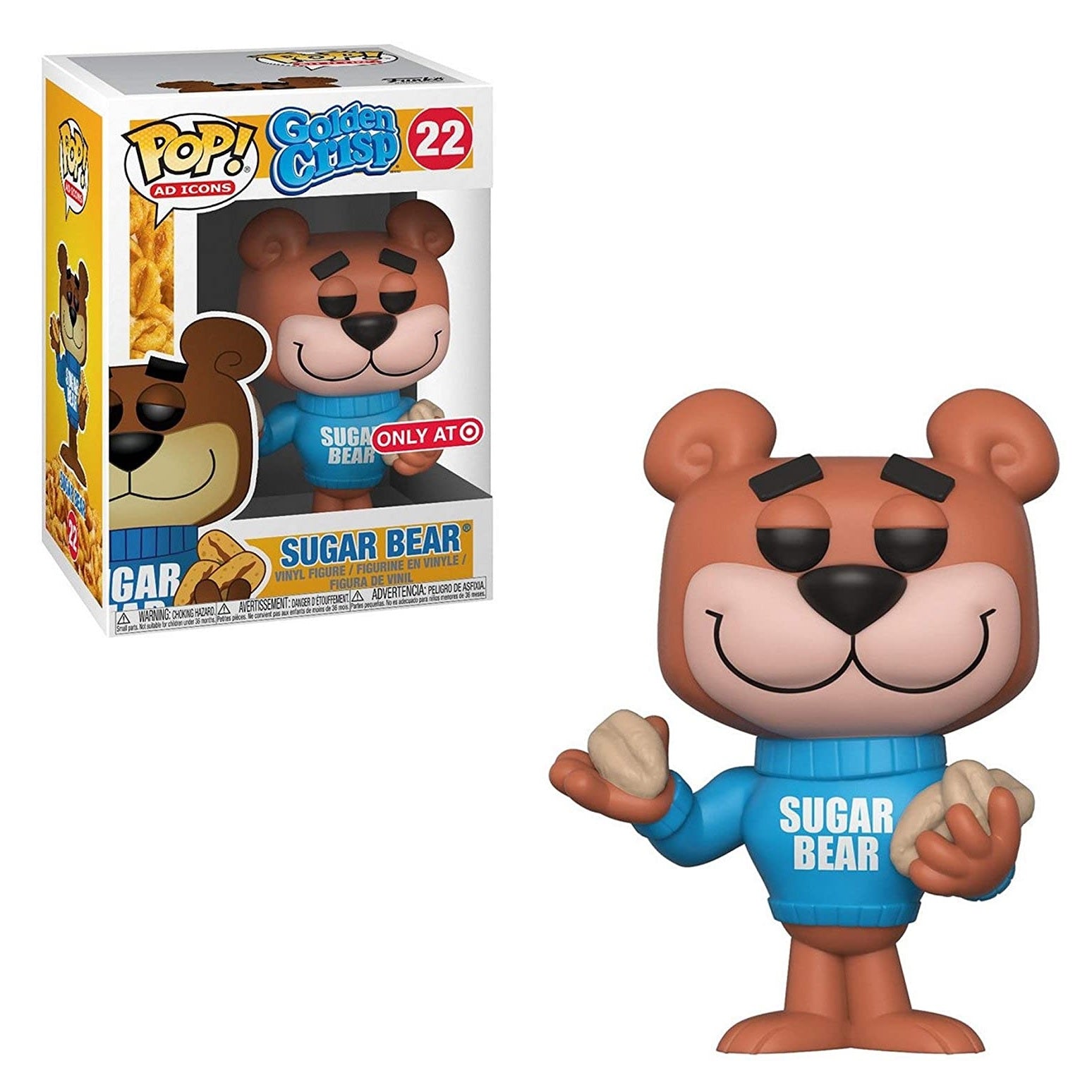 Funko Pop! AD ICONS: Sugar Bear #22 Collectible Vinyl Figure - Perfect for Target Shoppers & Pop Culture Fans | Display on Shelves, Desks, or Gift for Collectors