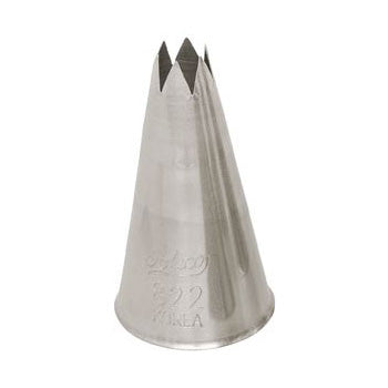 Ateco 822 Stainless Steel Star Pastry Tip #2 - Perfect for Cake Decorating, Cupcakes, Cookies & More