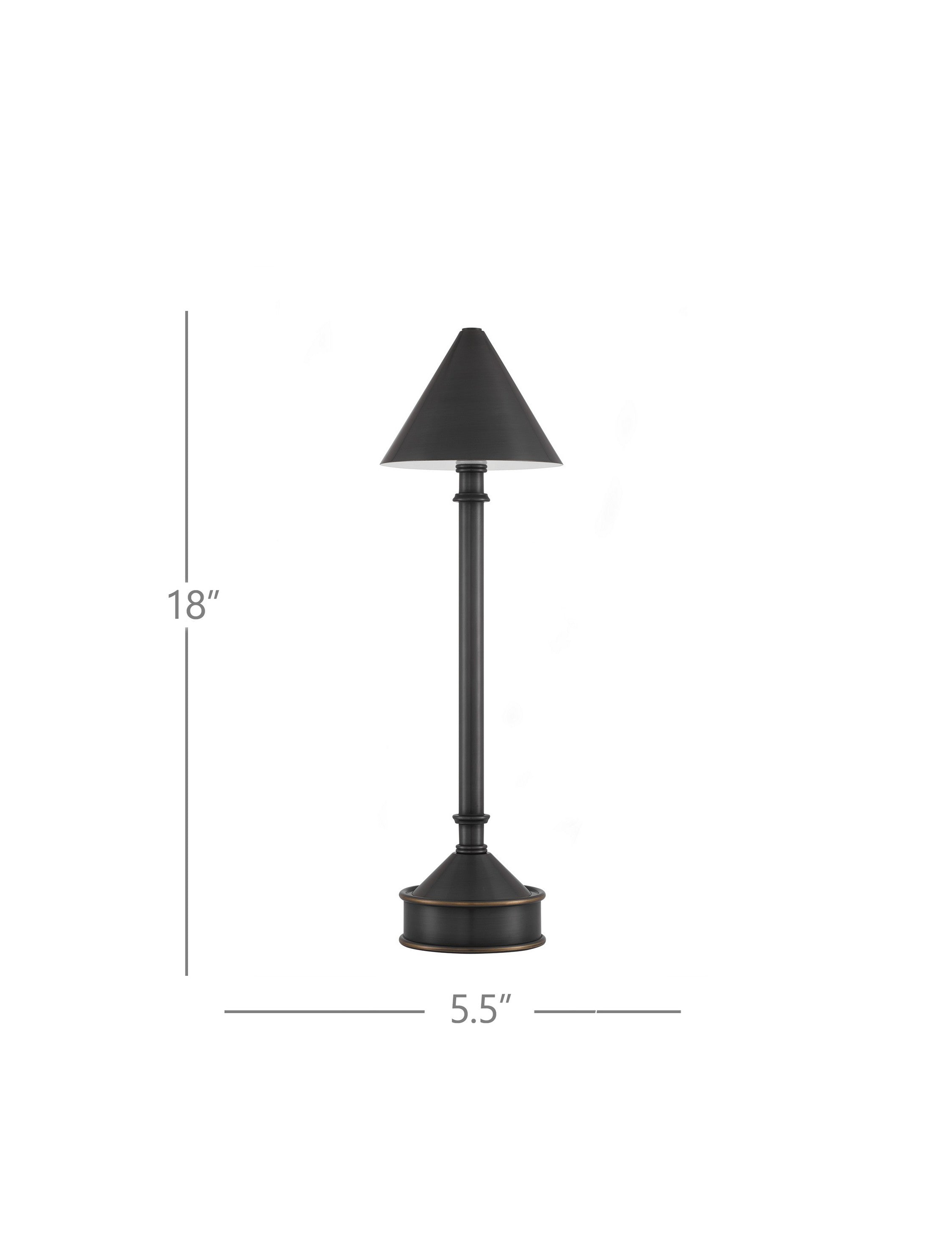 Dinara Rechargeable Cordless Table Lamp - Portable LED Night Light for Bedroom, Living Room, Office & Outdoor Use