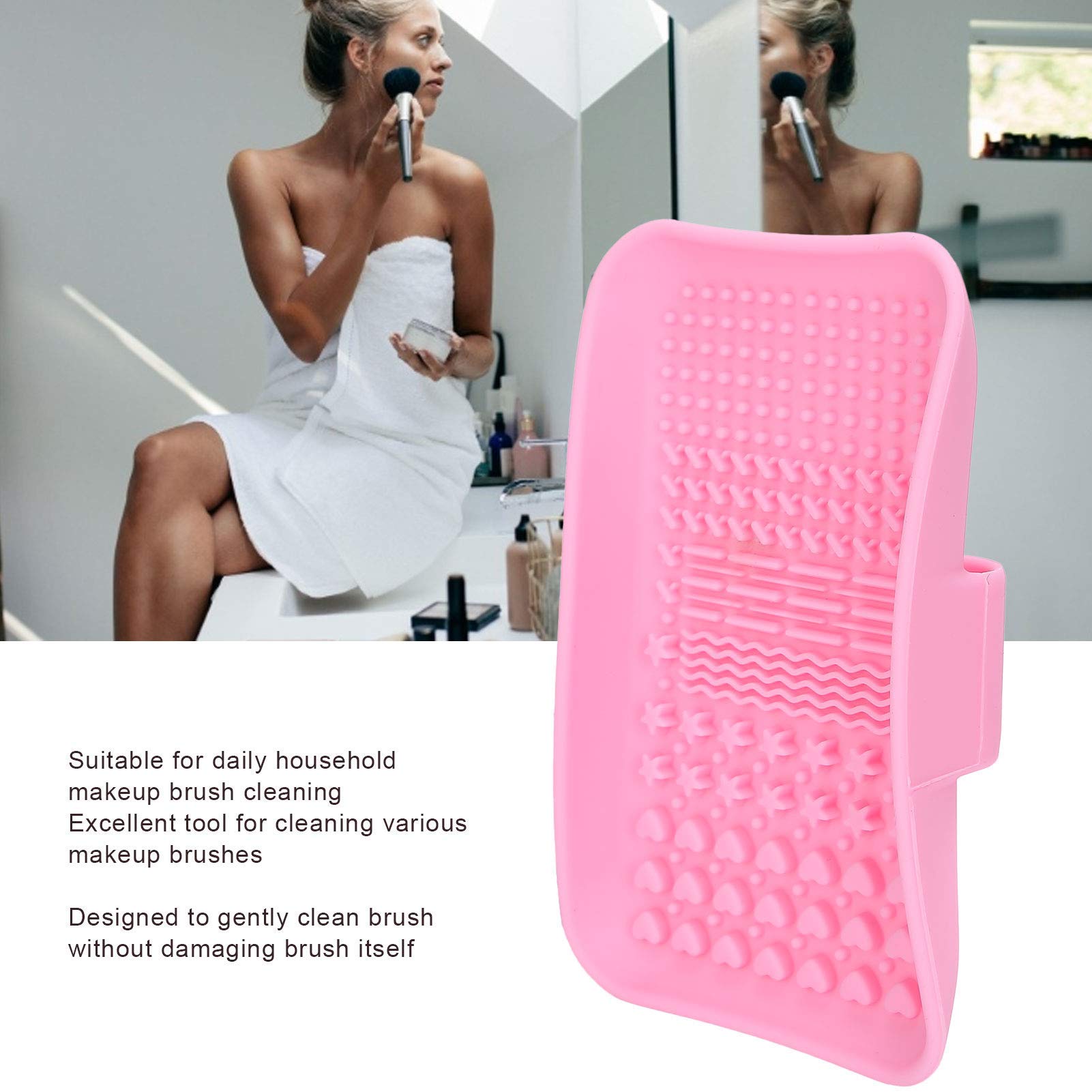 2 Pack Silicone Brush Cleaner & Makeup Brush Cleaning Mat – Reusable Cosmetic Brush Washing Pad for Professional & Home Use – Perfect for Daily Makeup Brush Care & Deep Cleaning