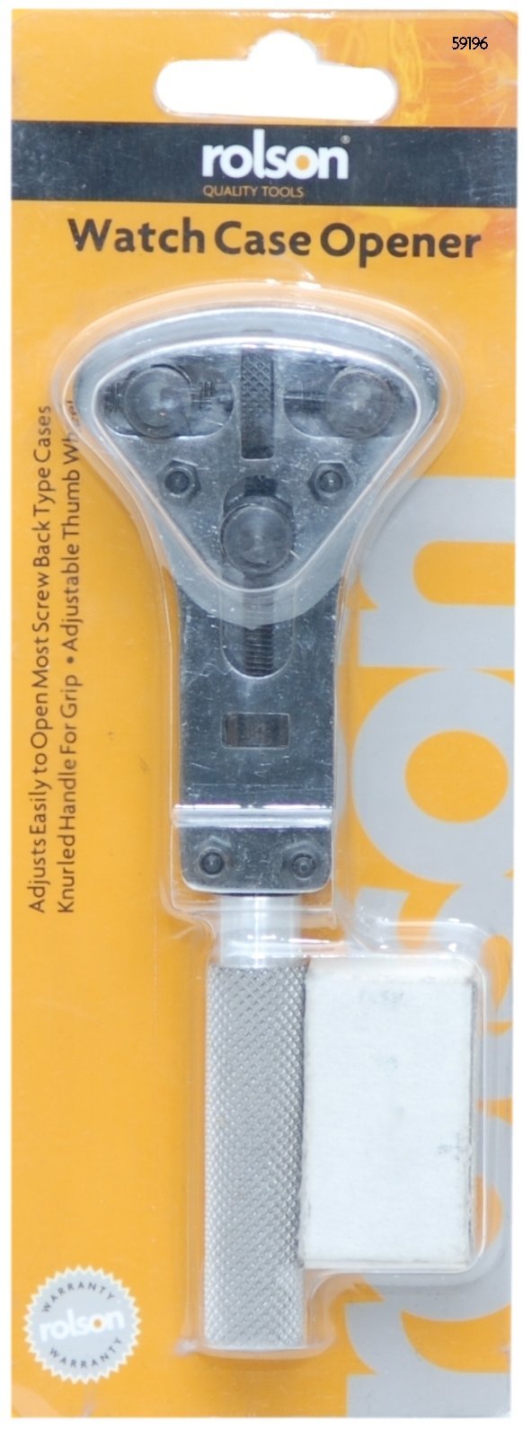 59196 Watch Case Opener - Professional Tool for Watch Repair, Battery Replacement & Back Cover Removal