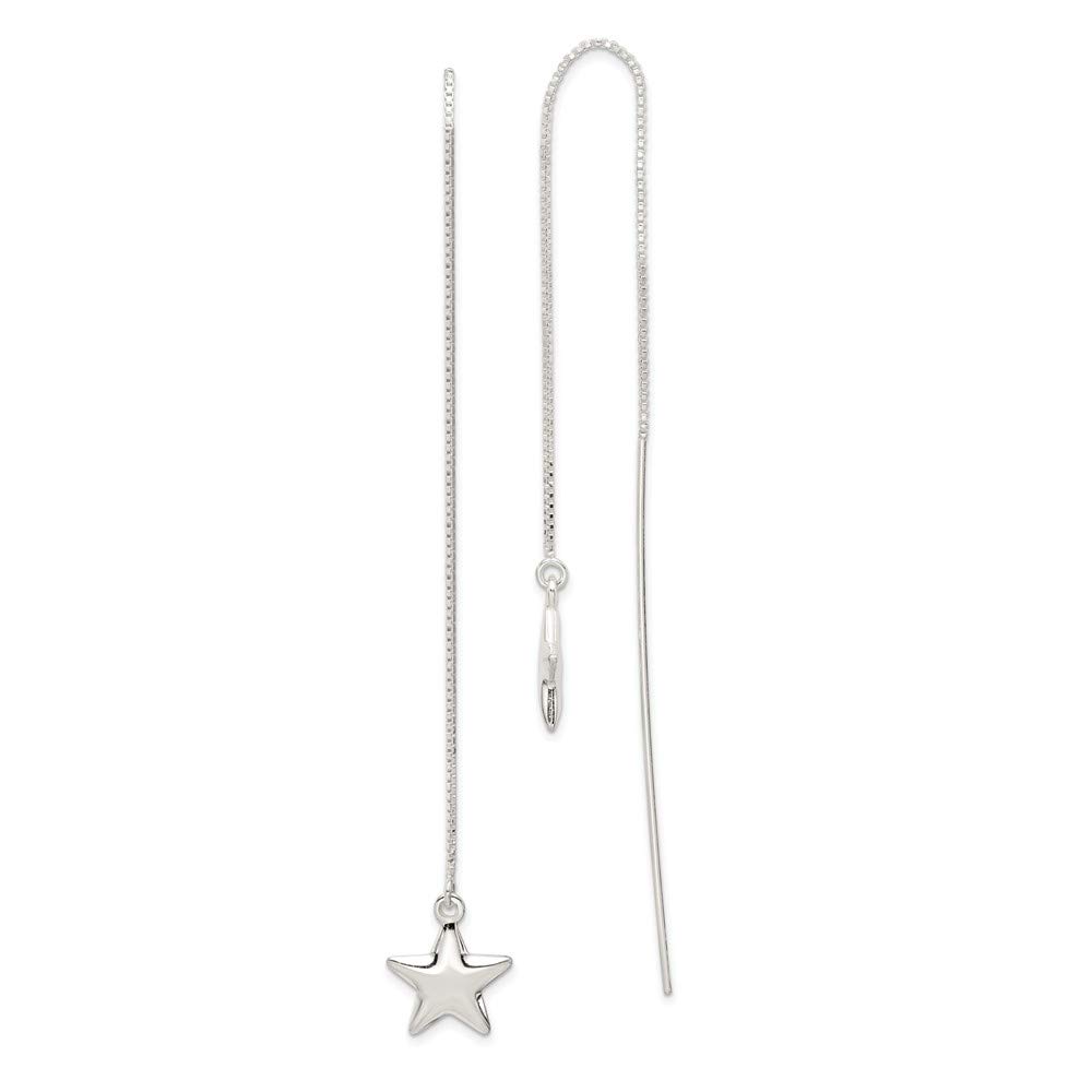 925 Sterling Silver Star Threader Earrings - Dainty & Hypoallergenic Earrings for Women - Perfect for Everyday Wear, Parties & Special Occasions