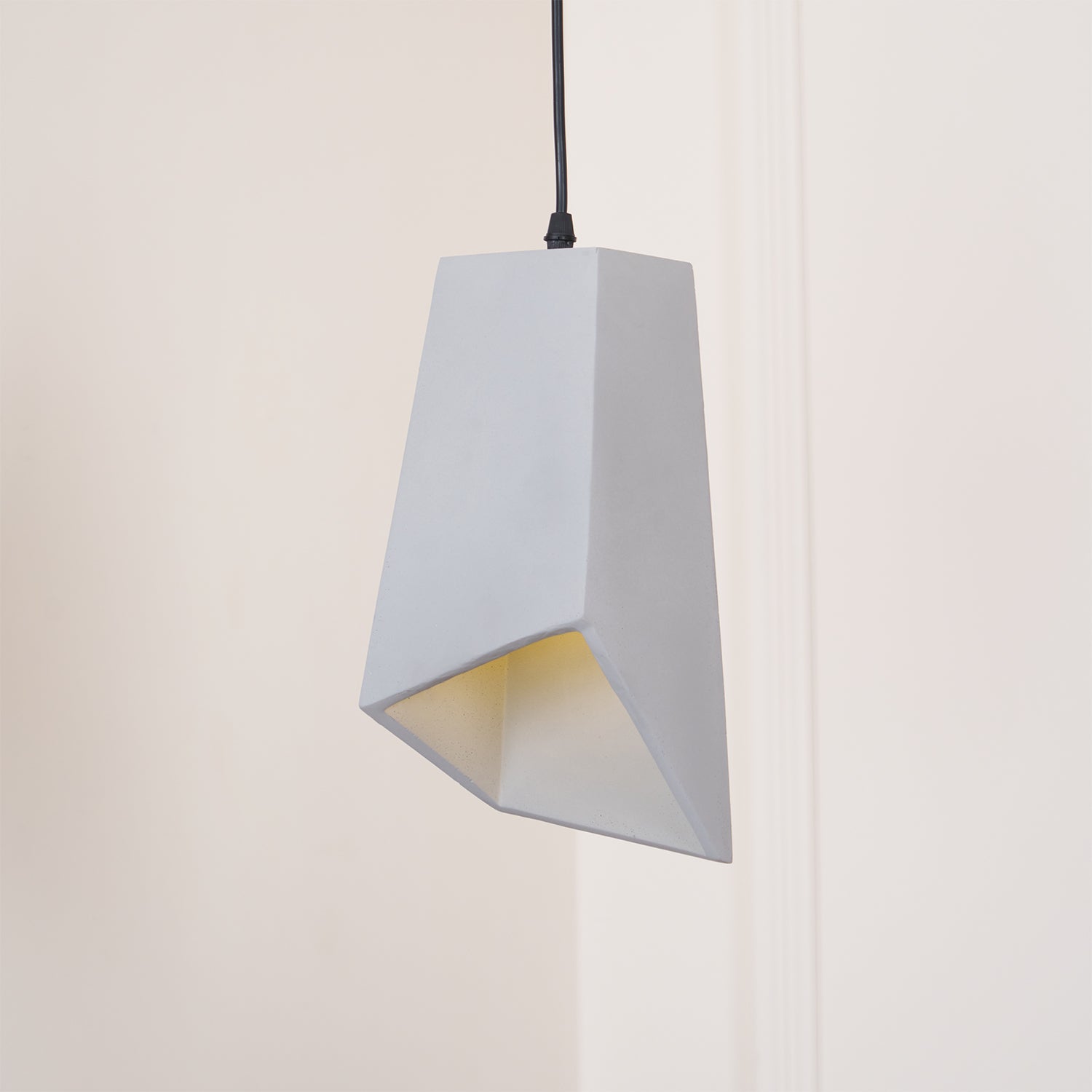 Georgia Cement Pendant Light - Industrial Modern Ceiling Fixture for Kitchen Island, Dining Room & Bedroom Lighting