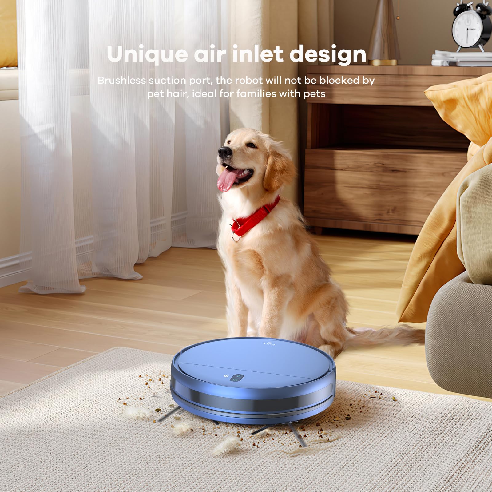 ZCWA WiFi Robot Vacuum & Mop - 4 Cleaning Modes for Pet Hair, Carpets & Corners - Home Cleaning Solution
