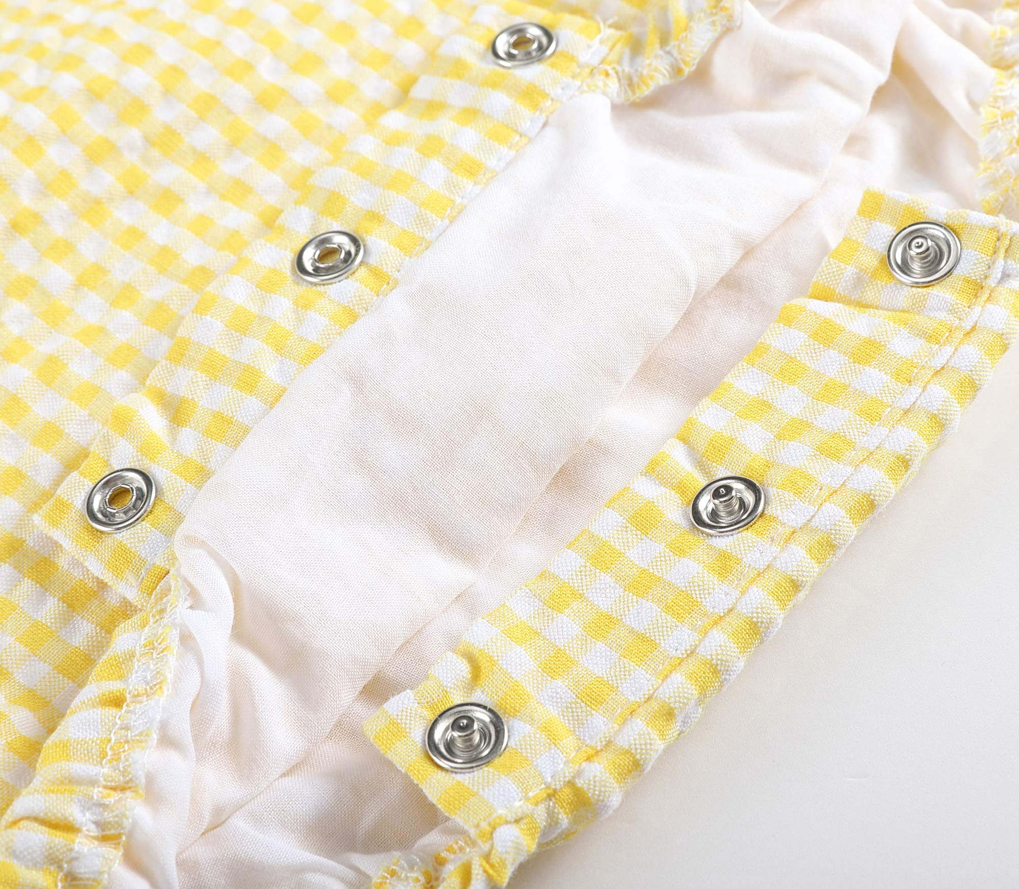 Lil Cactus Baby & Toddler Boys Girls Seersucker Gingham Bubble Romper One-Piece Outfit - Perfect for Summer Playdates, Beach Trips & Photo Shoots