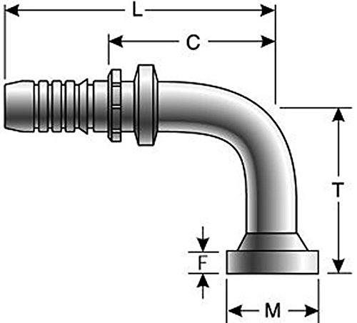 Gates 16GS-20FLH90M GlobalSpiral Couplings - 1