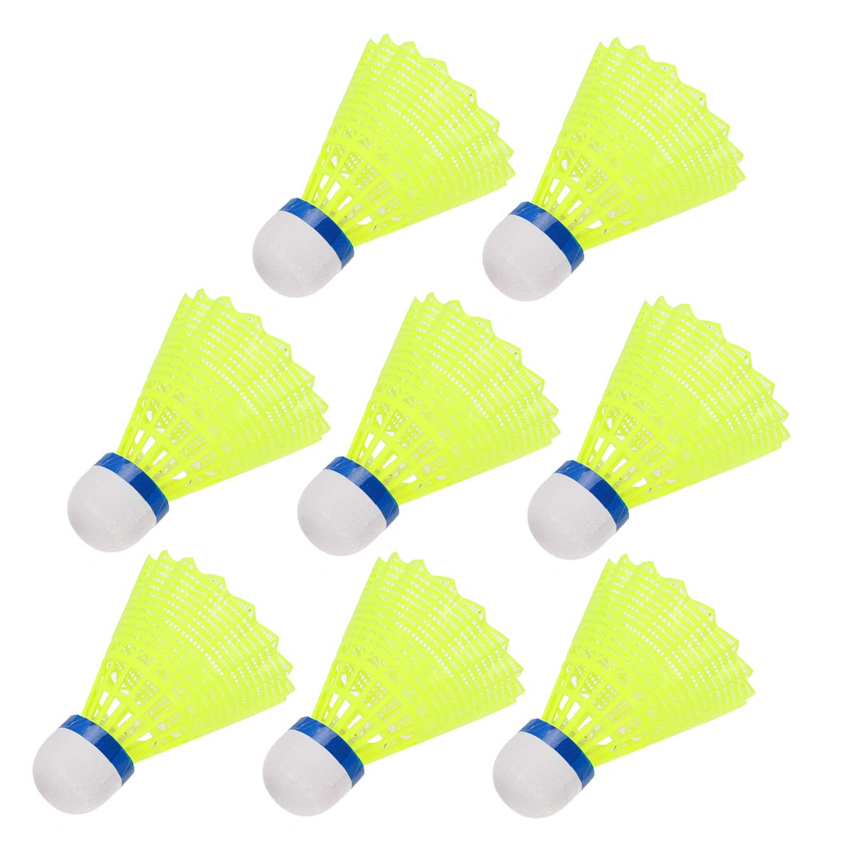 BESPORTBLE 8-Pack LED Glow in the Dark Badminton Shuttlecocks - Night Light Up Shuttlecocks for Outdoor/Indoor Play, School Sports & Fun Night Games