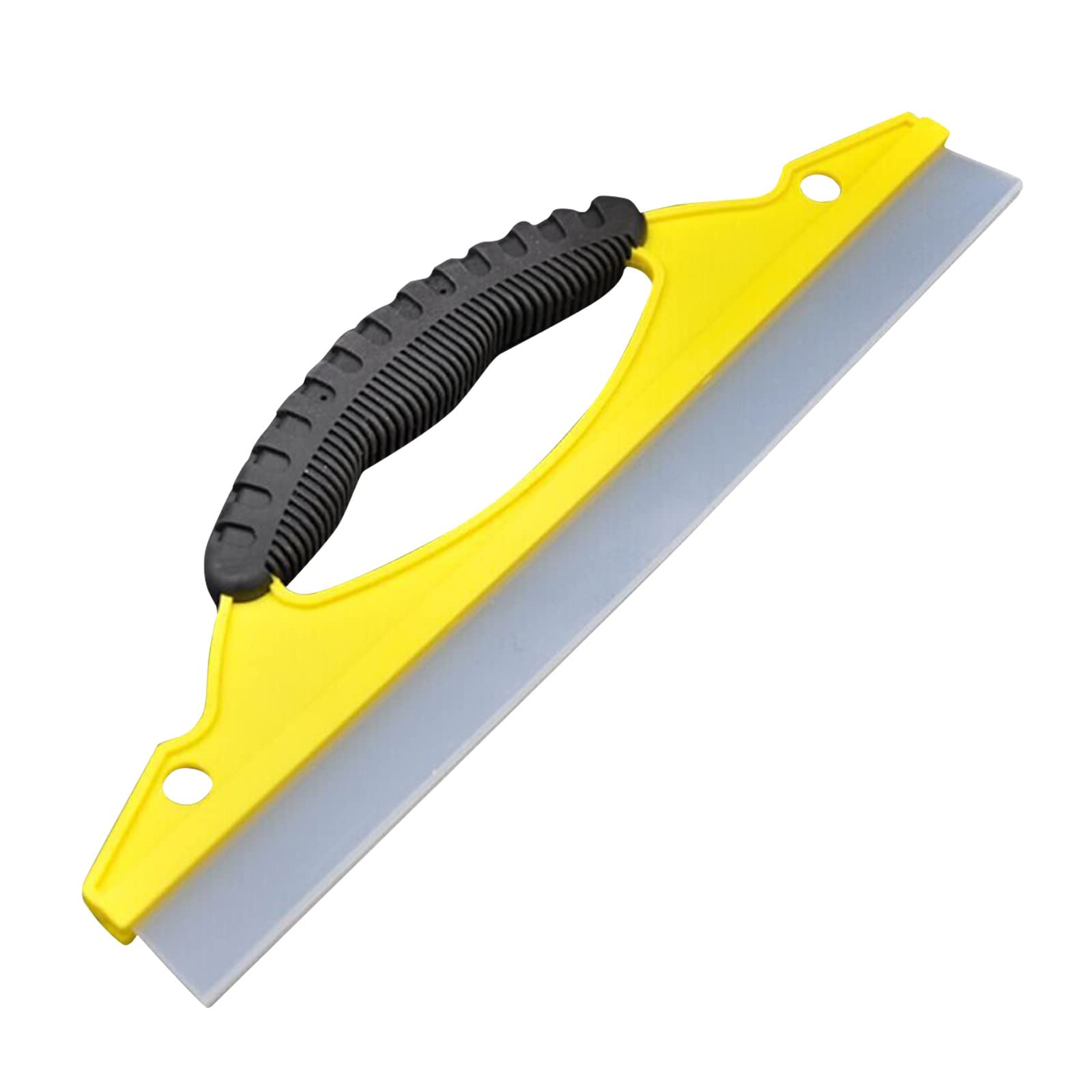 HTDBKDBK Mini Rubber Wiper Blade - Non-Slip Handle Window Cleaner Tool for Glass, Mirrors & Car Windows (Yellow) - Perfect for Home, Office & Auto Cleaning