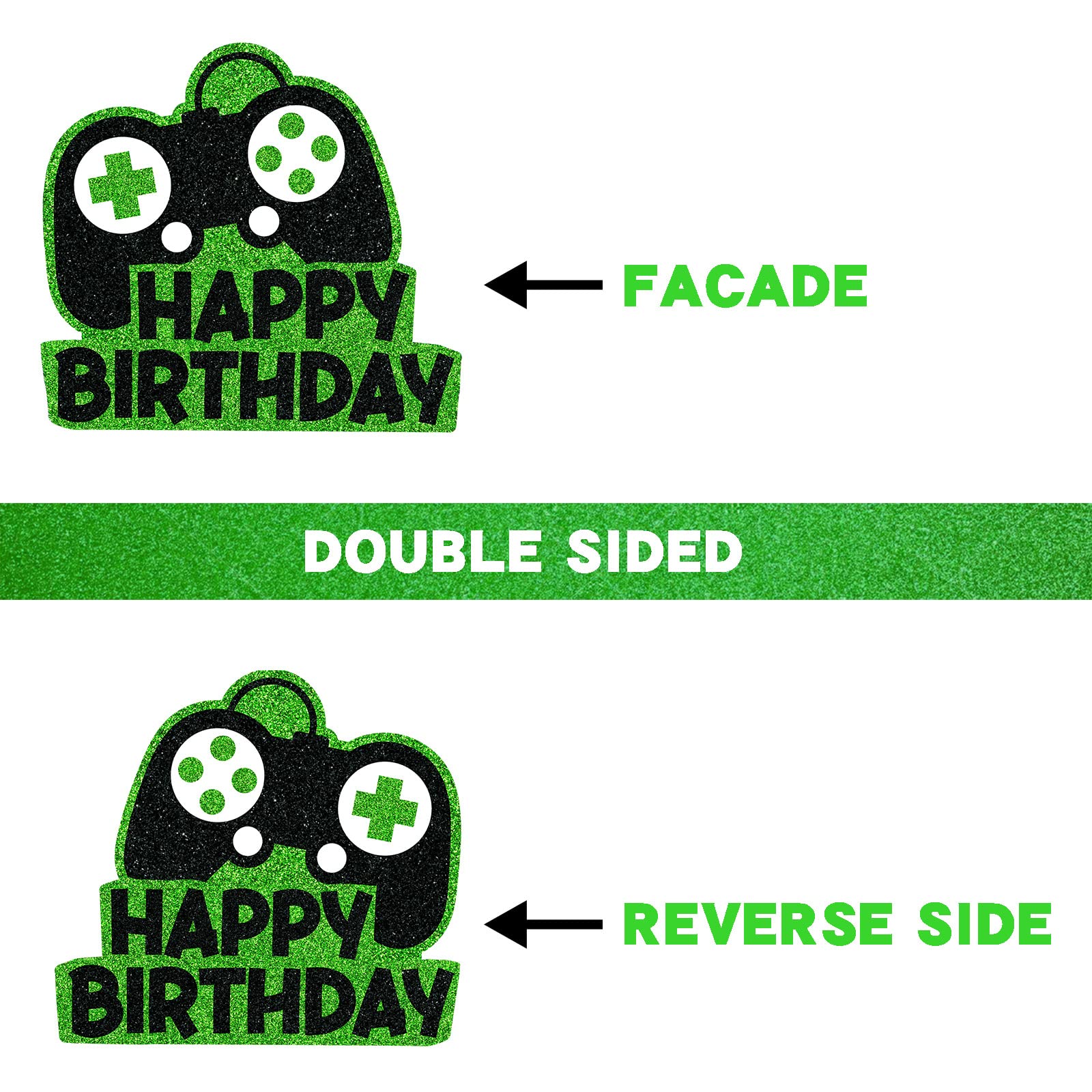 31pc Video Game Cake Toppers - Gaming Birthday Party Decor for Kids