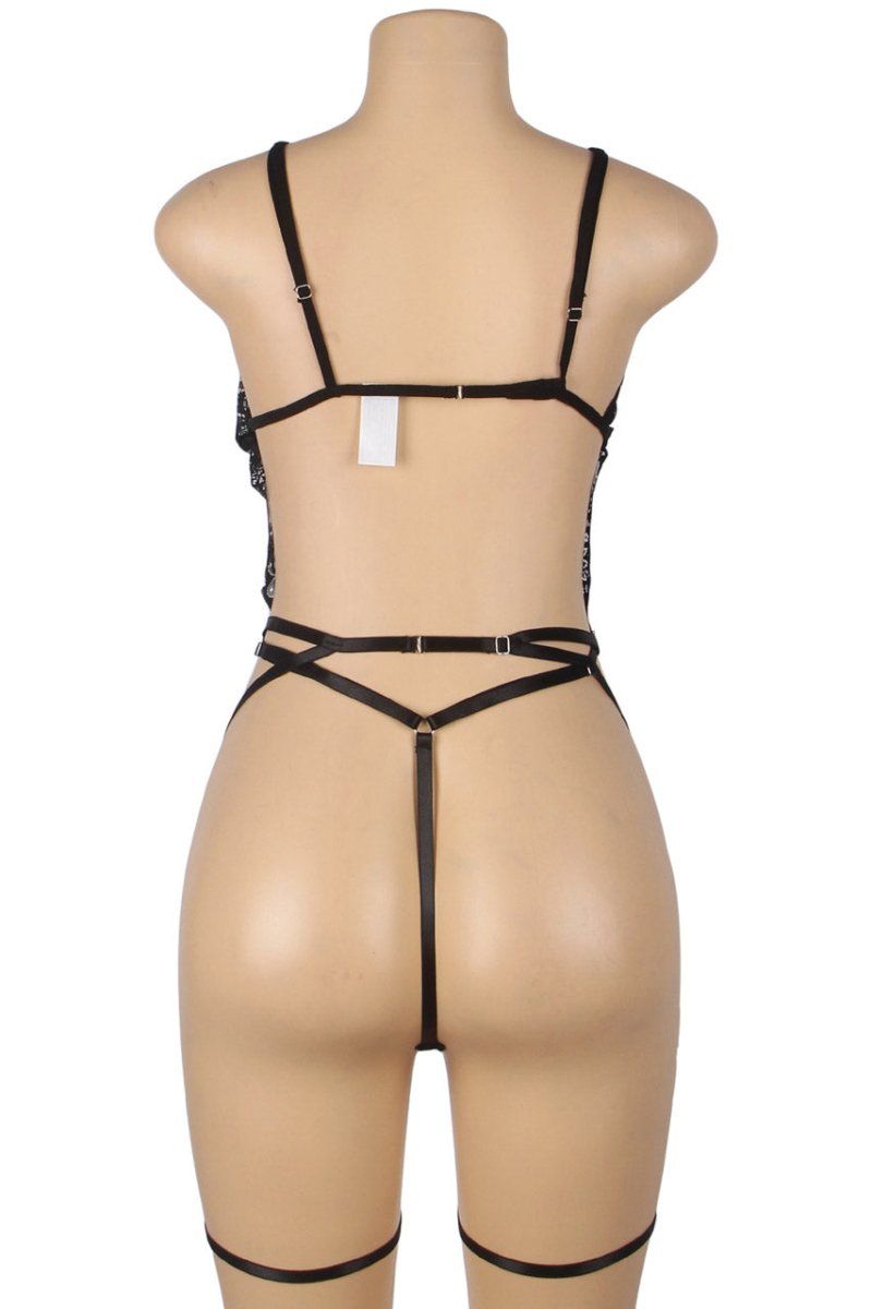 Sexy Police Teddy Lingerie Set - Seductive Costume for Role Play & Romantic Nights - Perfect for Valentine's Day, Bachelorette Parties & Couples Fun