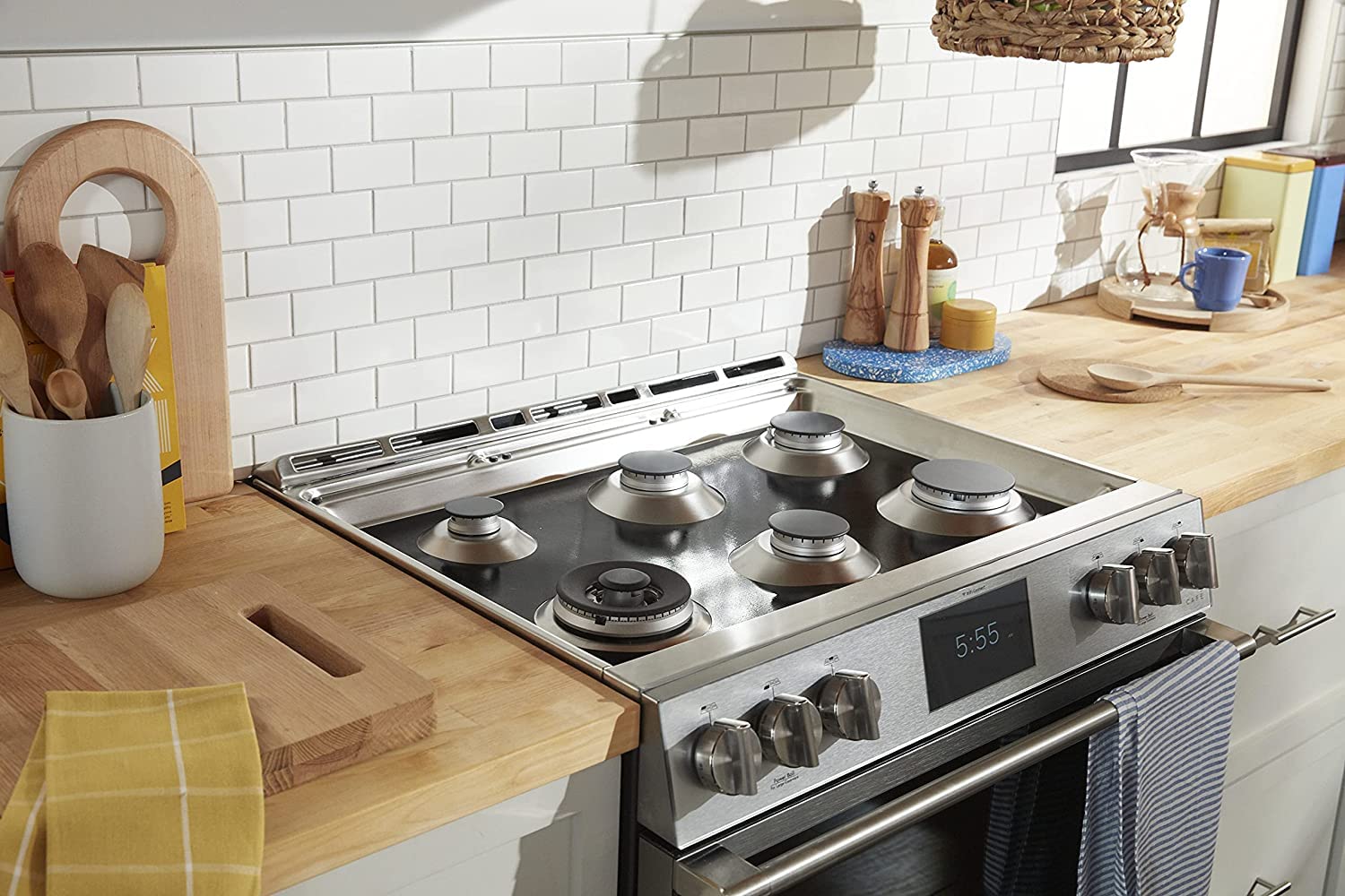 StoveGuard USA-Made Custom Gas Stove Cover - Precision Cut for Whirlpool Gas Range (Model WEG750H0HZ) | Durable Stove Top Protector for Kitchen Safety & Countertop Protection