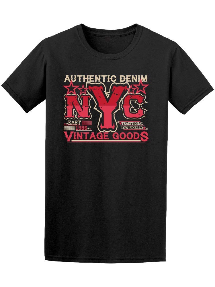 Authentic NYC Denim T-Shirt for Men - Casual Streetwear & Everyday Comfort