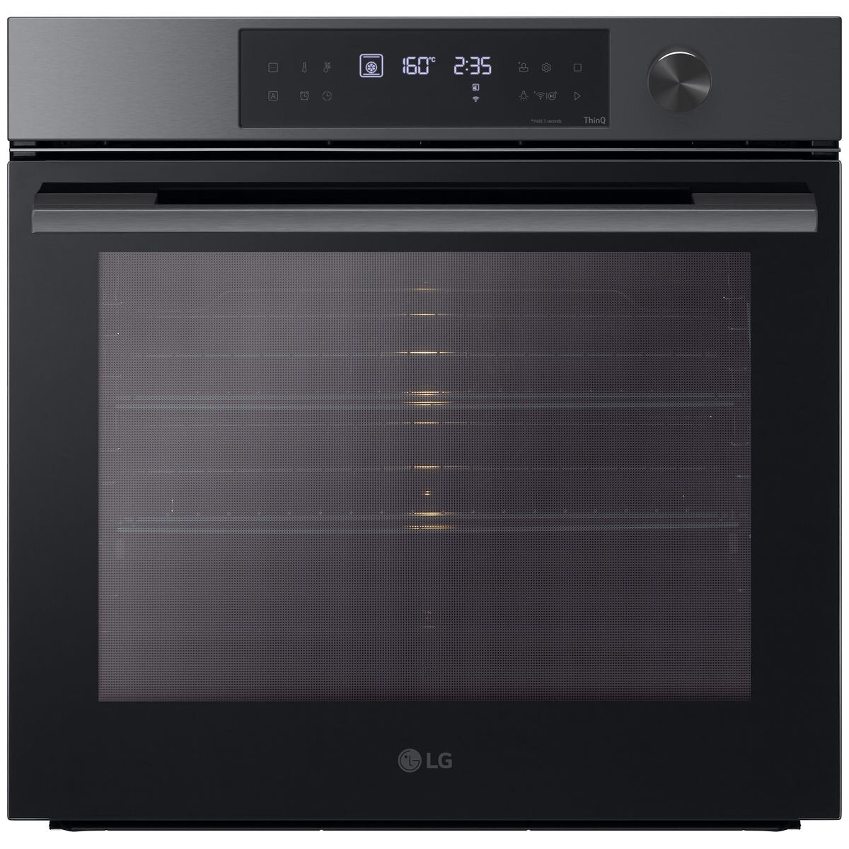 LG 60cm InstaView Series 7 Pyrolytic Self-Cleaning Oven - Black (BO607G1MB4) | Smart Built-In Electric Oven with Door-in-Door Design for Modern Kitchens & Home Baking