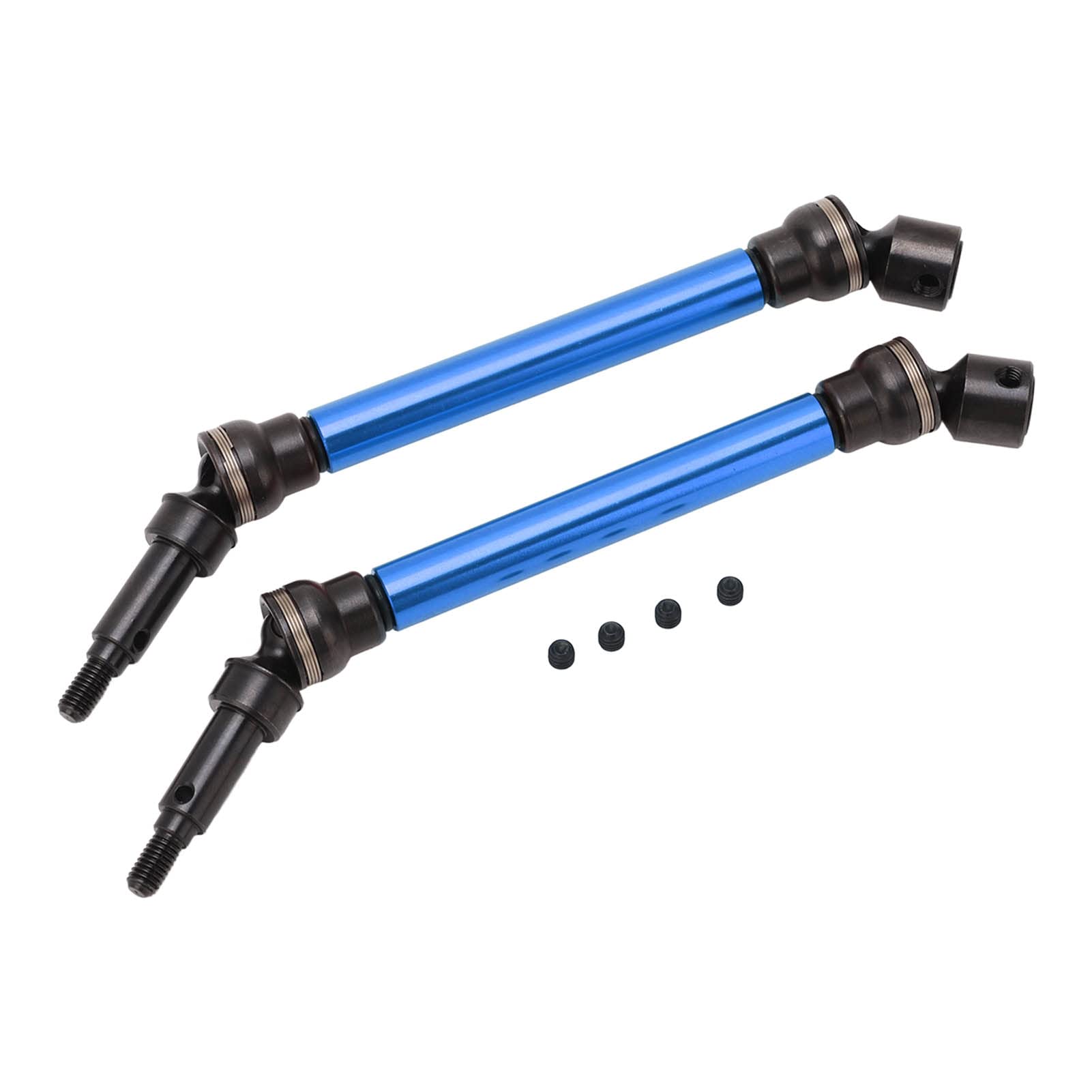 2 Pcs RC Car Drive Shafts - Front Rear CVD Axles for 1/8 Kraton 4S RC Truck Upgrade Parts (Dark Blue) | Durable Off-Road Replacement for Bashing & Racing Scenes
