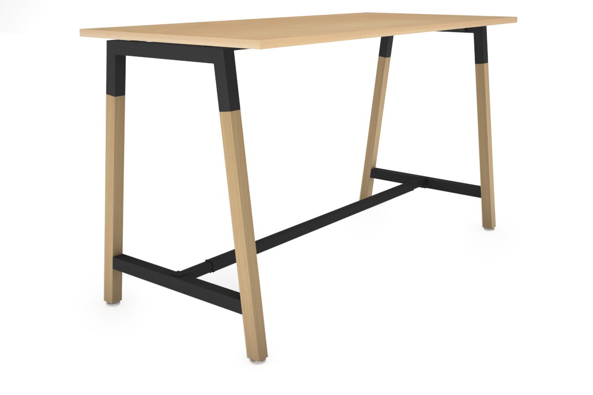 Quadro Dry Bar Table Frame with Wood A-Legs & Cross Beam - 1600L x 700W - Perfect for Home Bars, Restaurants, and Commercial Use