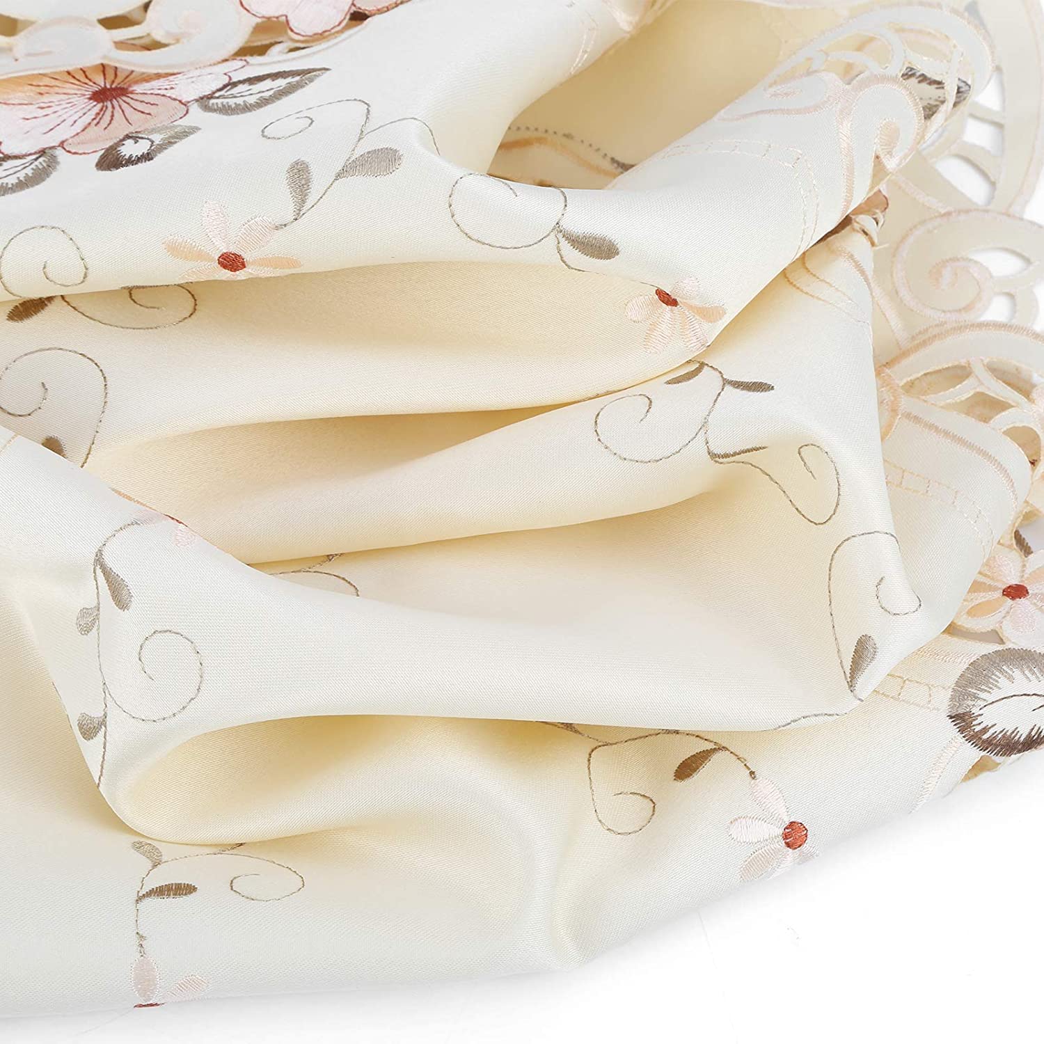 Luxury Embroidered Polyester Table Runners - Elegant Table Linens for Country, Outdoor, Wedding Party Decorations - Perfect for Dining Room, Banquet, and Special Event Table Settings