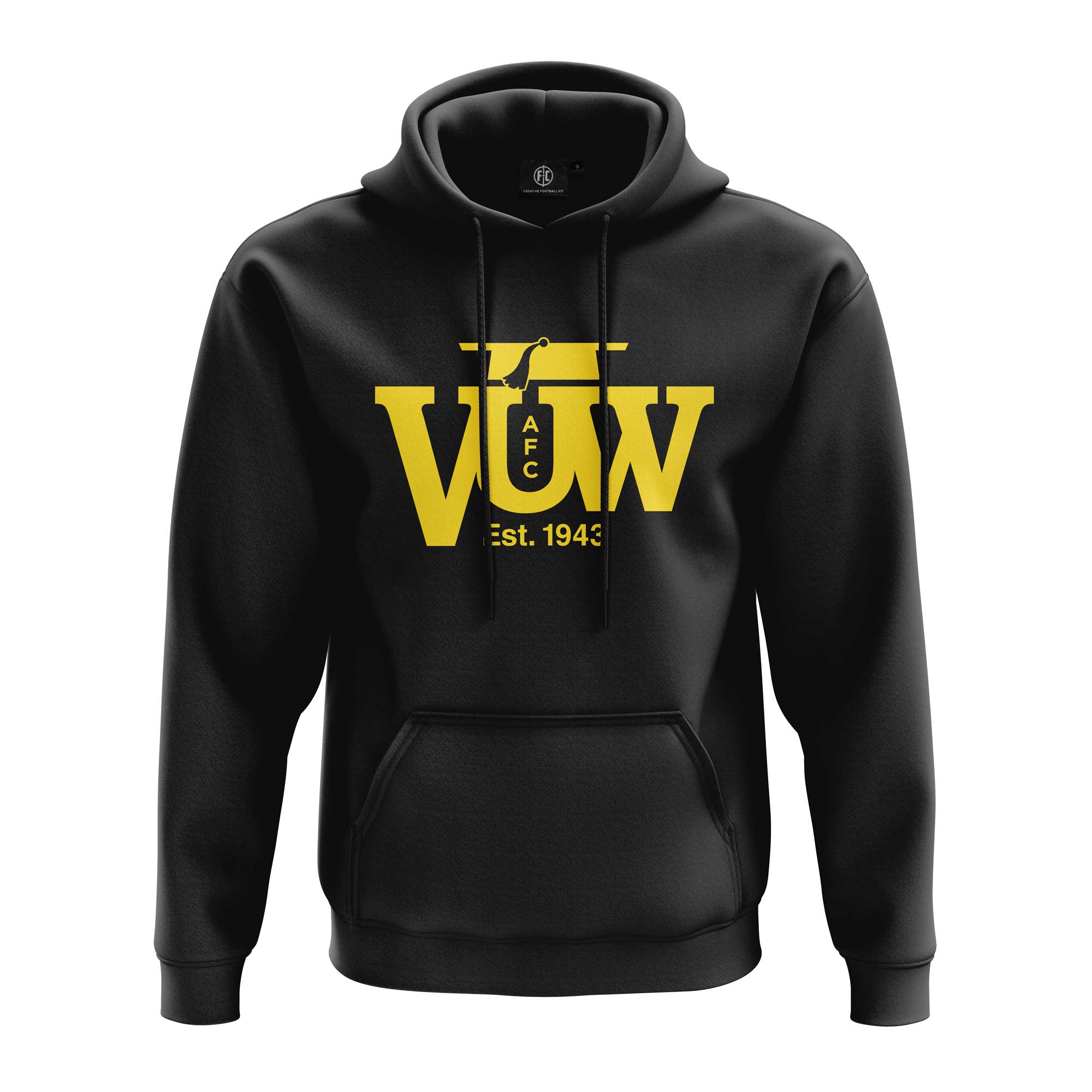 Victoria University AFC Club Hoodie - Black | Comfortable Cotton Pullover Sweatshirt for Men & Women | Perfect for Game Day, Campus Wear & Casual Outfits