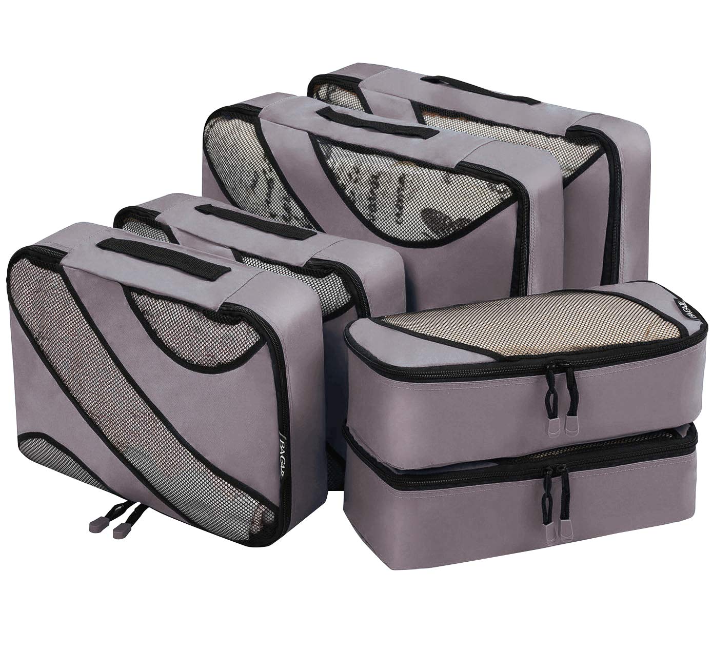 BAGAIL 6 Set Packing Cubes - Lightweight Travel Luggage Organizers for Suitcases, Carry-On Bags & Backpacks | Perfect for Business Trips, Vacations & Weekend Getaways