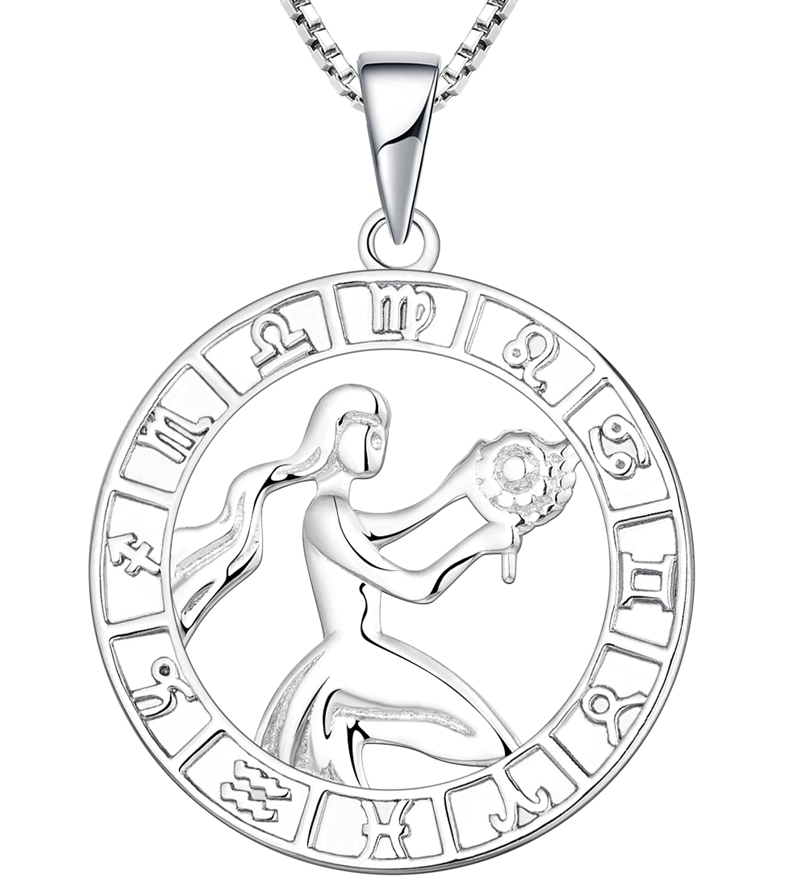 YL Constellation Necklace - Sterling Silver Zodiac Pendant for Women | Astrology Horoscope Jewelry Gift | Perfect for Birthdays, Anniversaries & Spiritual Occasions