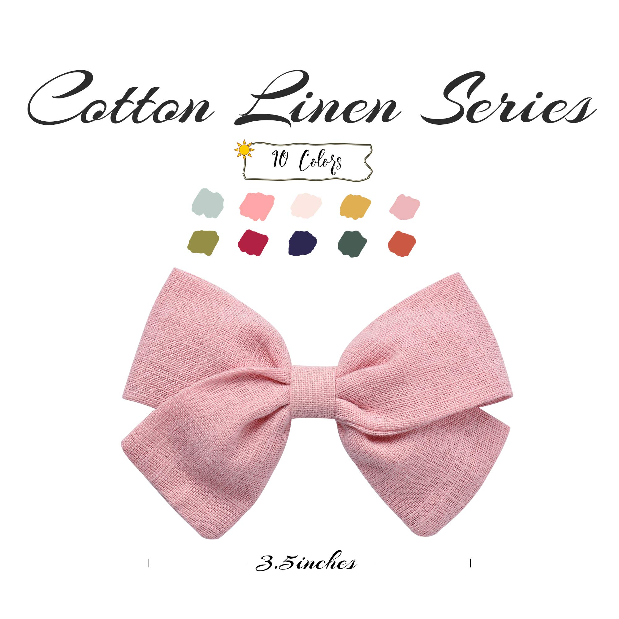 20PCS Baby Girls Hair Bows Clips - Soft Lined Non-Slip Barrettes for Infants & Toddlers | Perfect for Parties, Photos & Daily Hair Accessories