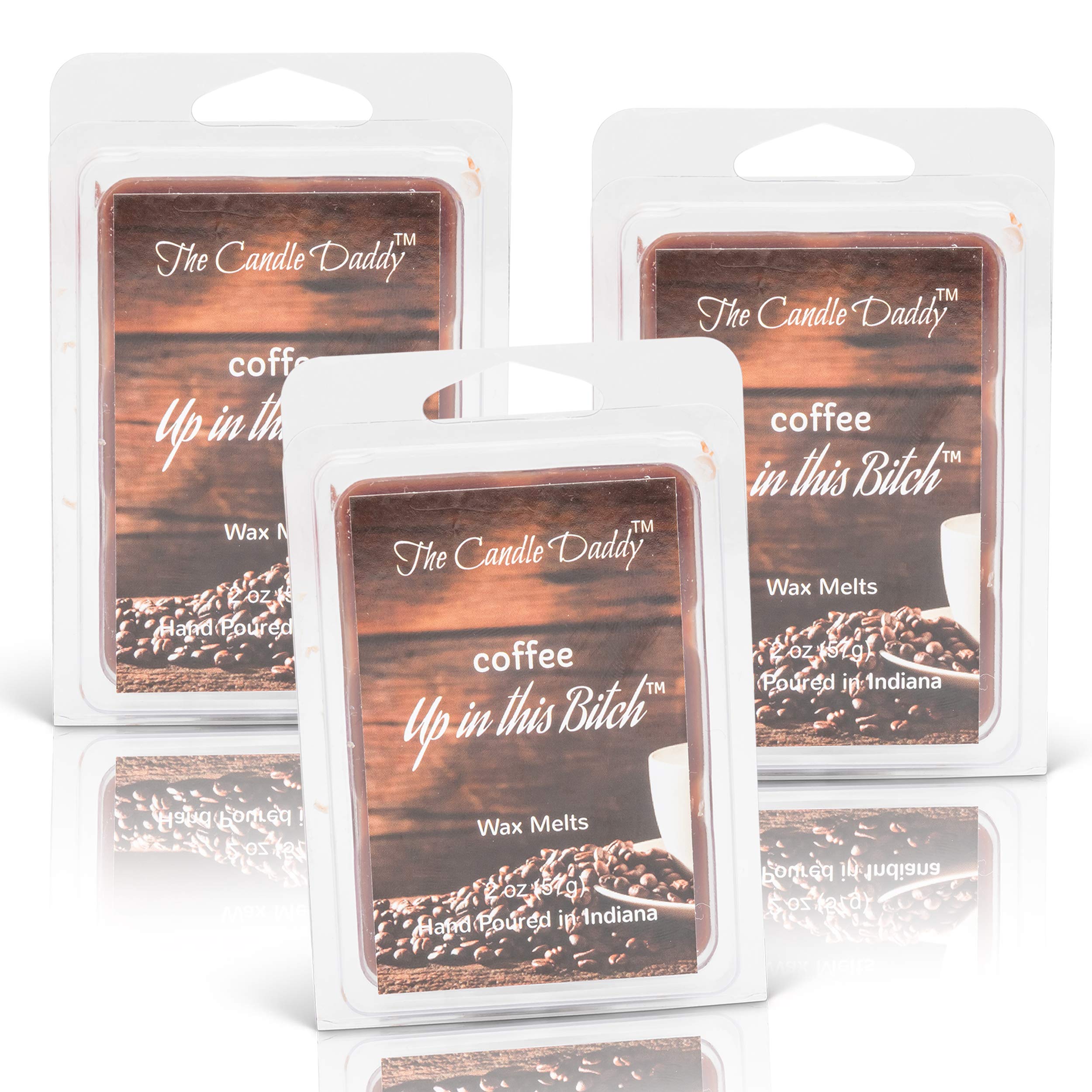 Funny Coffee Scented Candles & Wax Melts - 2x6oz + 3x2oz - Home & Office Decor